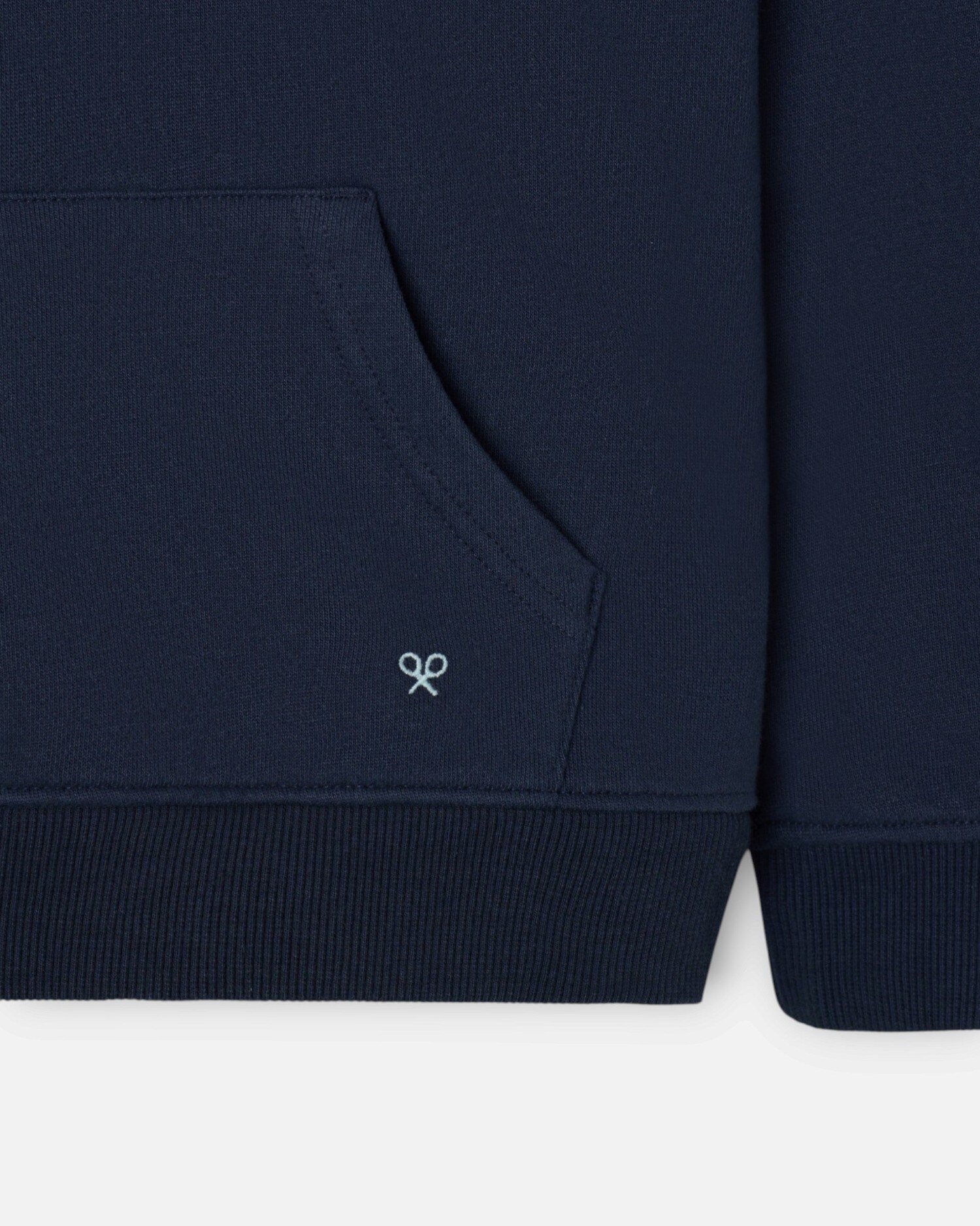 Sweatshirt Infantil com Capuz e Patch em Contraste Azul-marinho-3
