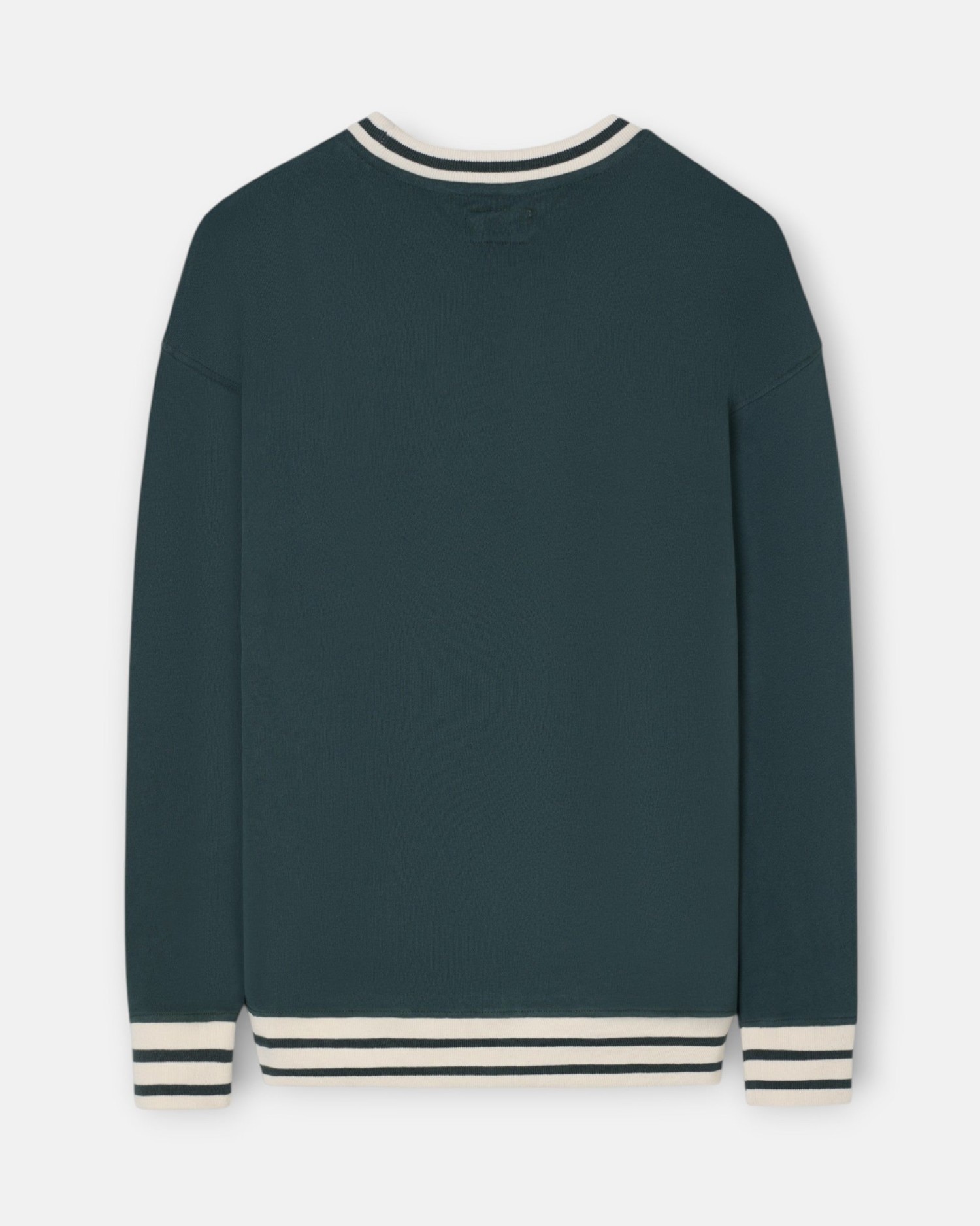 Sweatshirt Relaxed de Inspiração Retro Verde-escuro-3