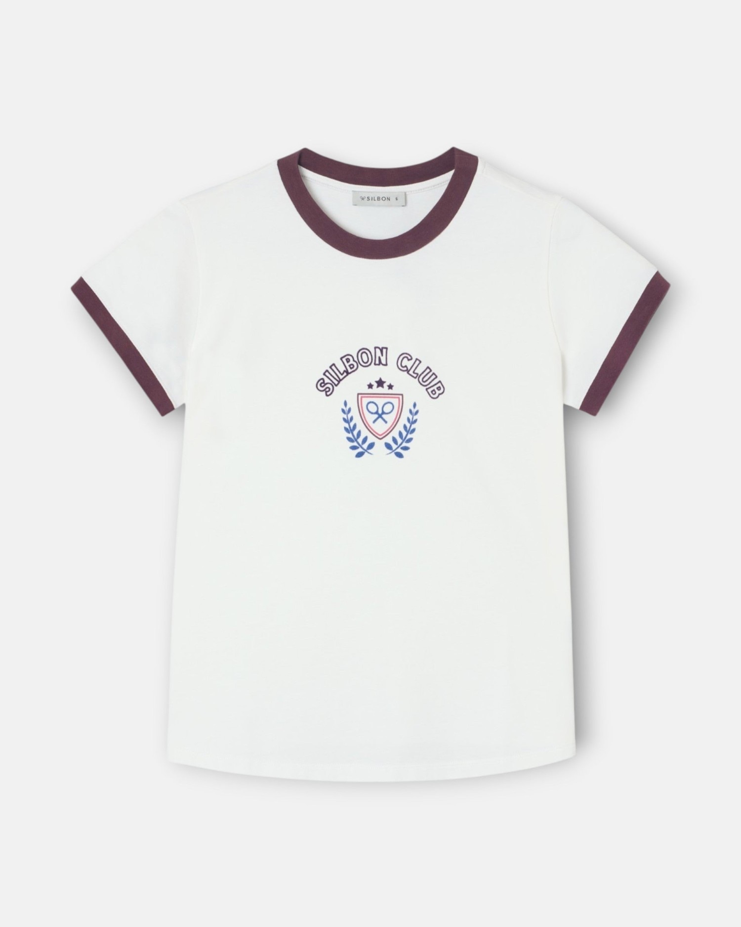 T-shirt Silbon Club Cru Bege-4