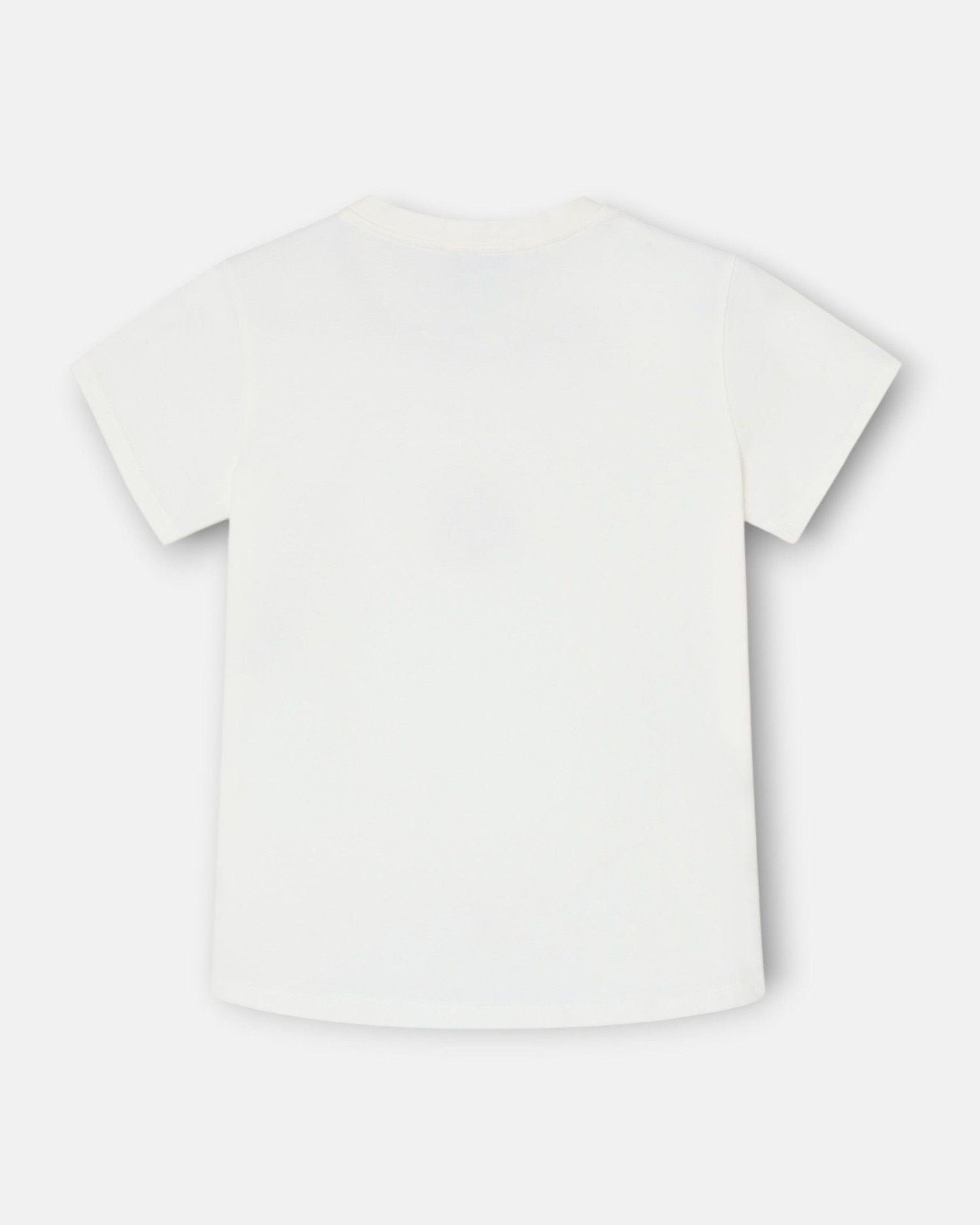 T-shirt com Bordado Étnico em Cru Bege-5
