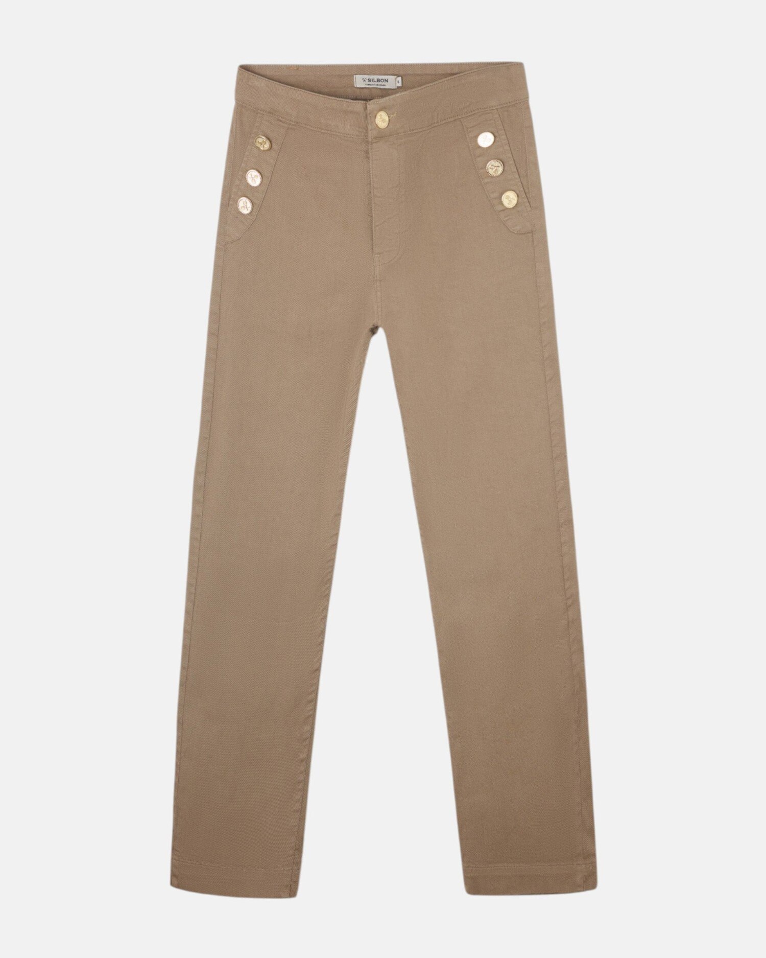 Calças Culotte Marinheiro Denim em Areia Azul denim-4