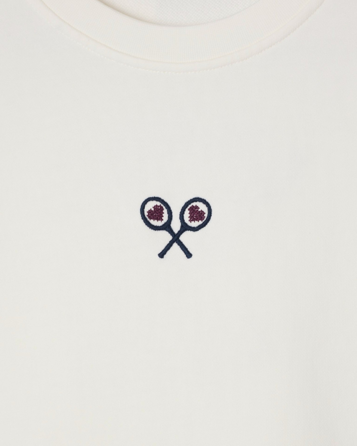 Sweatshirt Woman Lucky Love Cru Bege-2