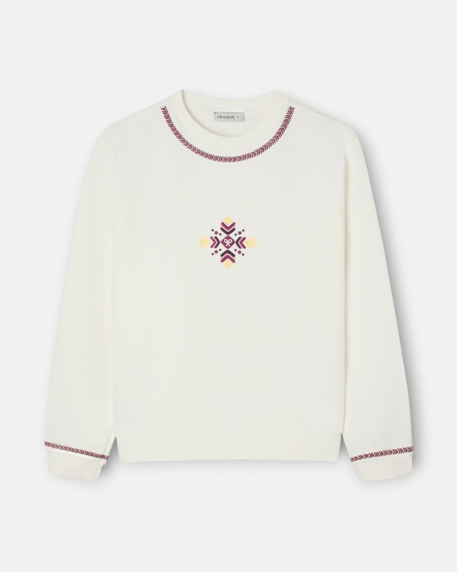 Imagem 0 de Sweatshirt Bordado Etnico Cru