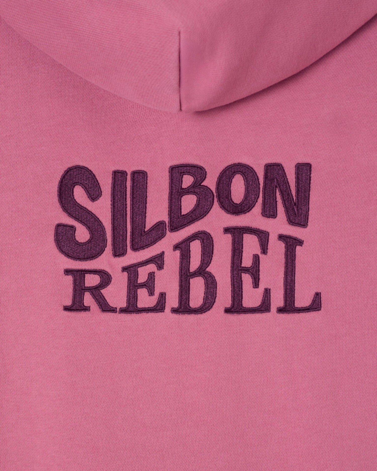 Sweatshirt Capuz Silbon Rebel Rosa-4