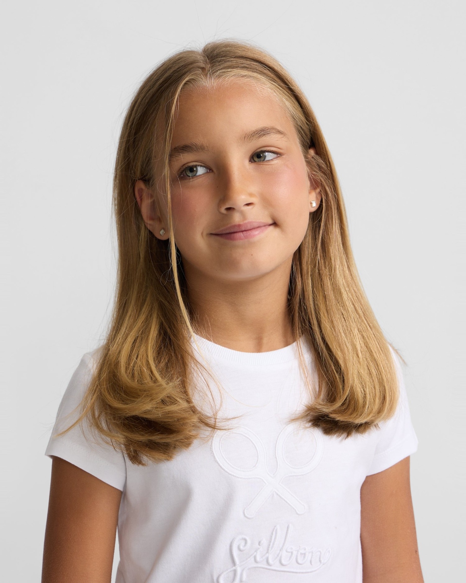 T-shirt Infantil Silbon Clássica Branco-3