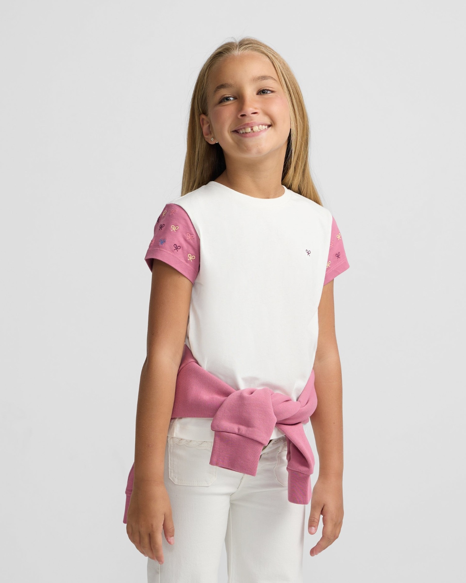 Imagem 0 de T-shirt Infantil Raquetes com Mangas de Folho