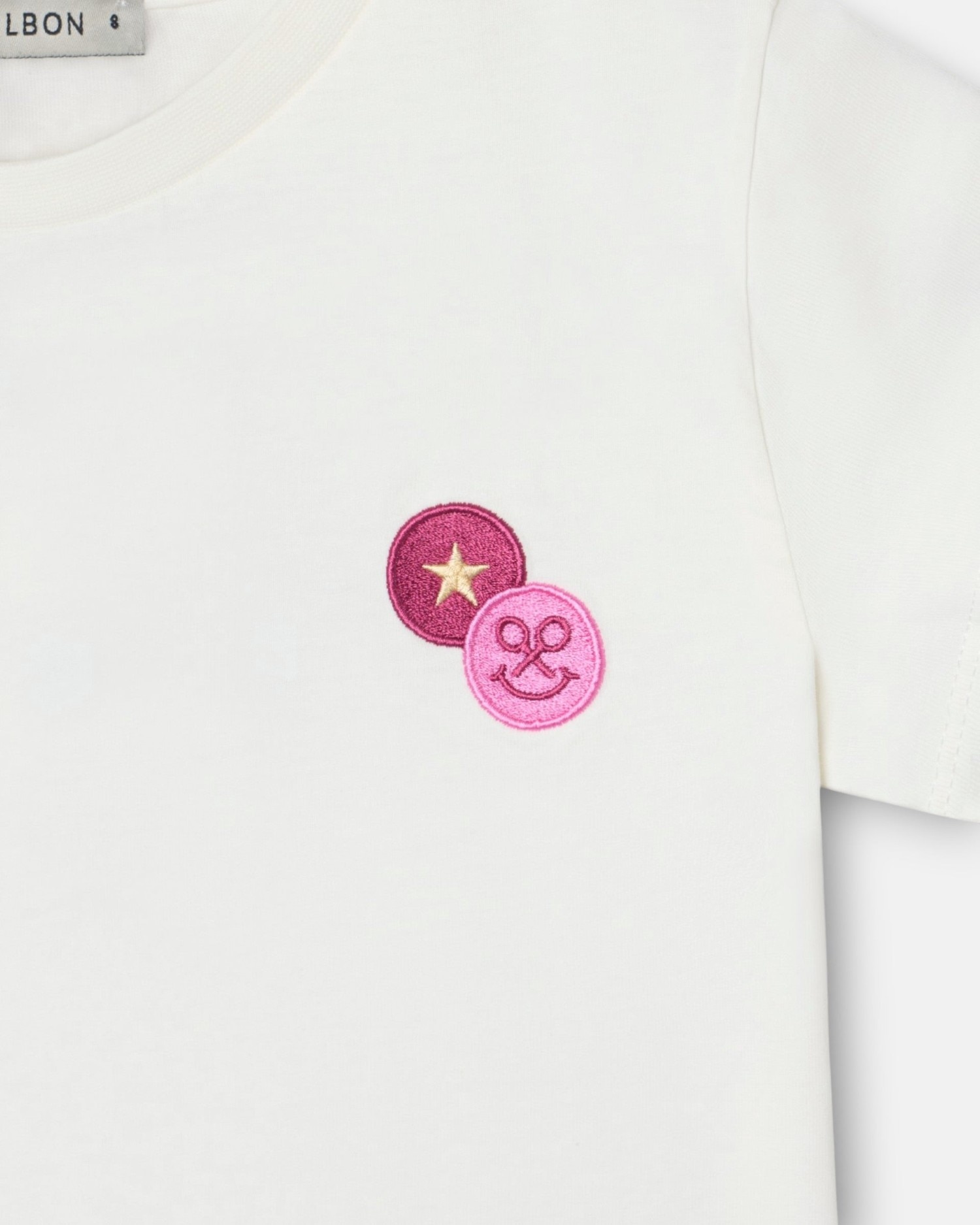 T-shirt Infantil com Patch de Raquetes Branco-2