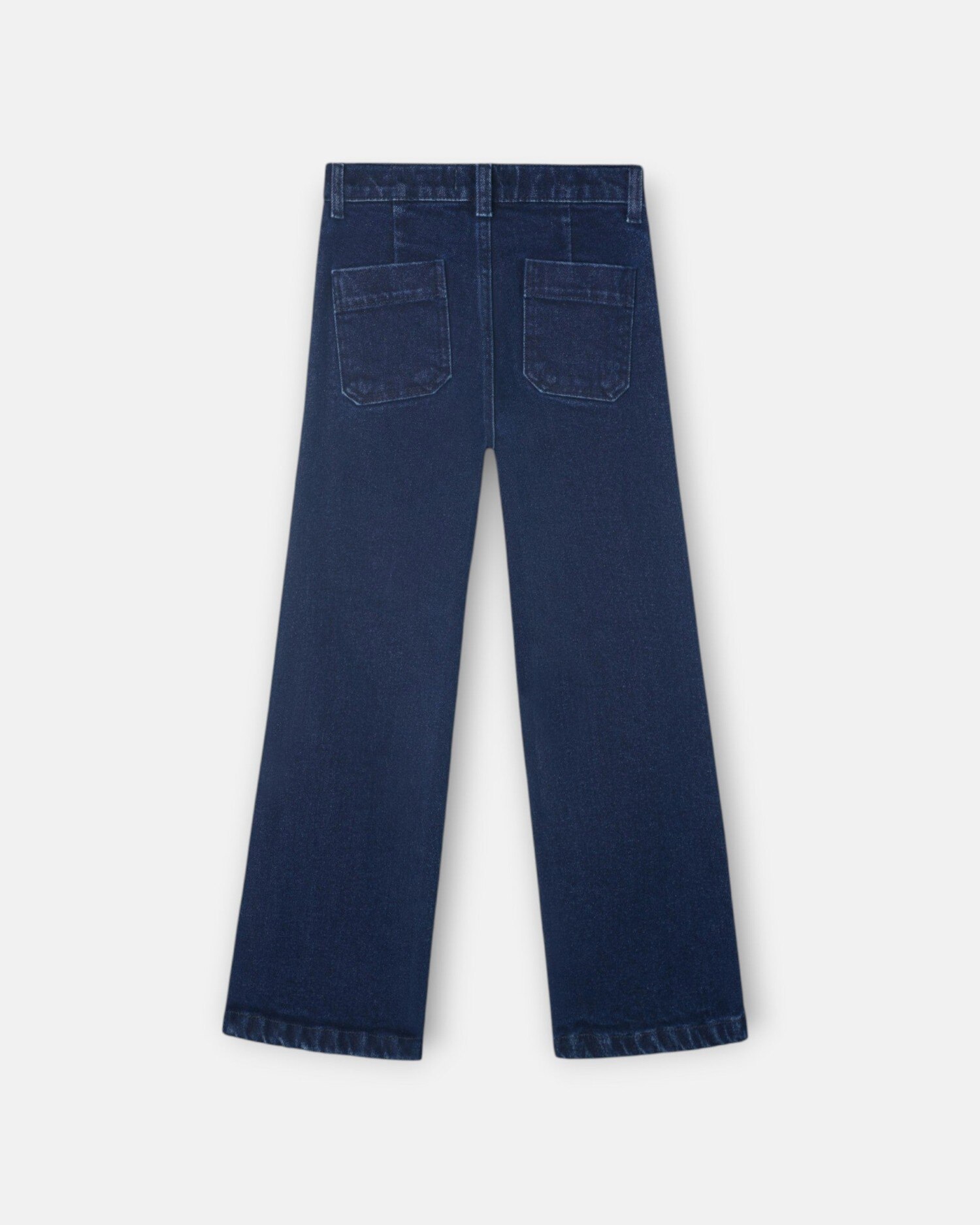 Calças Infantil com Bolsos de Trança Azul denim-4