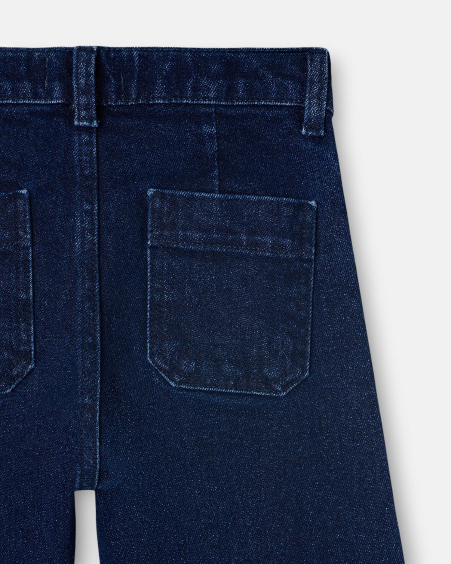 Calças Infantil com Bolsos de Trança Azul denim-5
