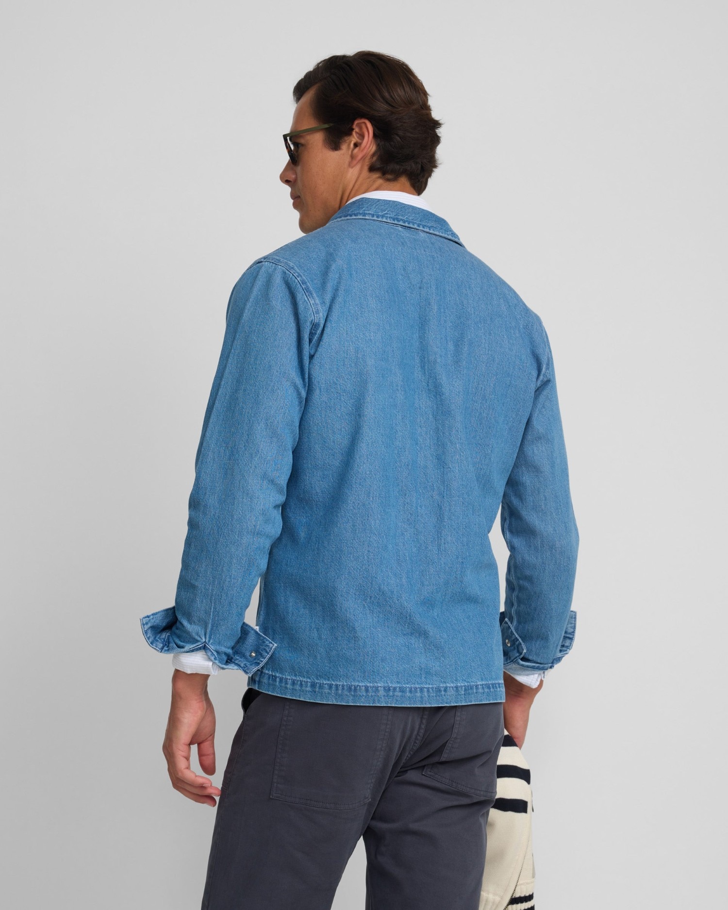 Sobrecamisa Denim Cruise com Bolsos Azul-2