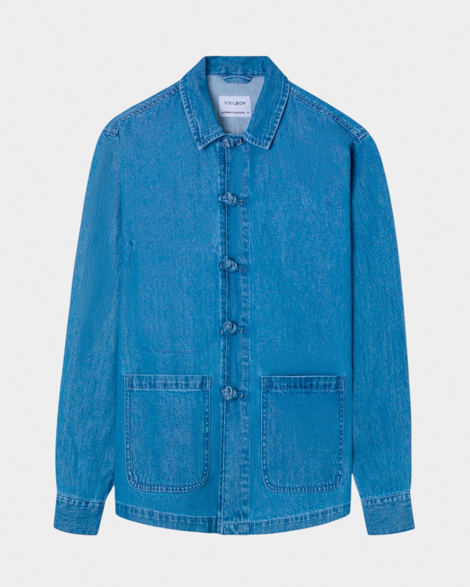 Sobrecamisa Denim Cruise com Bolsos Azul-4