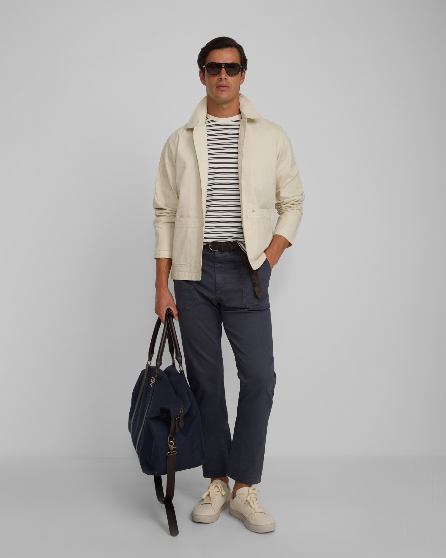 Casaco Cruise com Bolsos de Patch Pedra-3