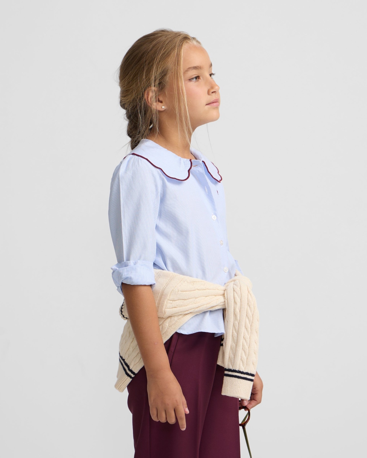 Imagem 0 de Camisa Infantil com Gola Bobo Às Riscas
