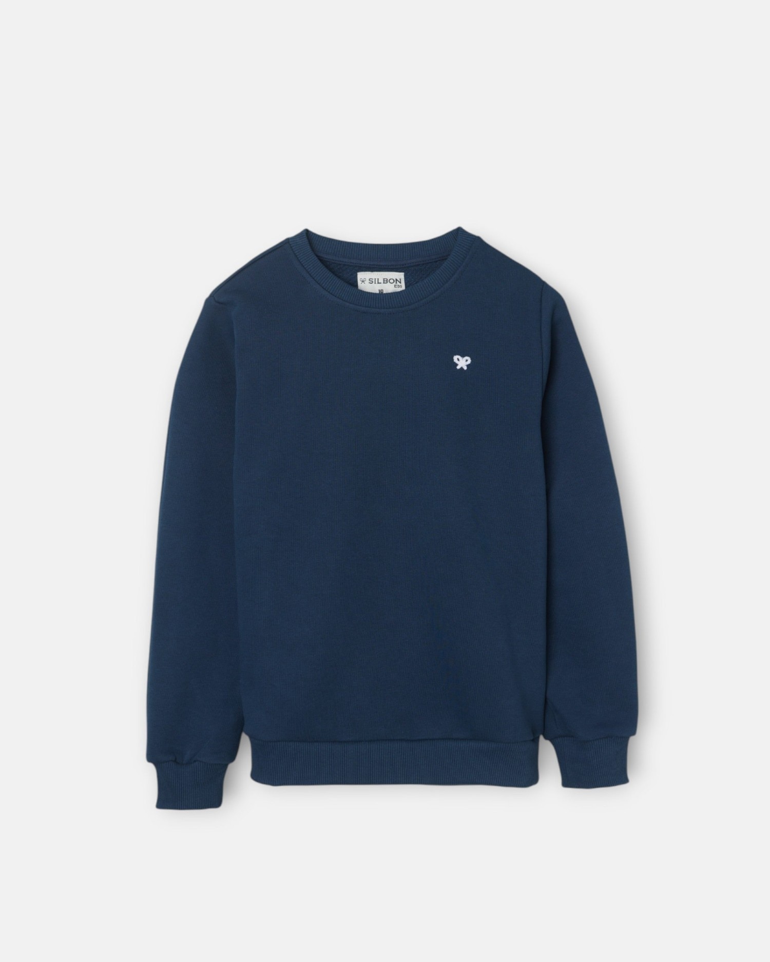 Sweatshirt Infantil Minilogo Felpa Azul-marinho Silbon Azul-marinho-4