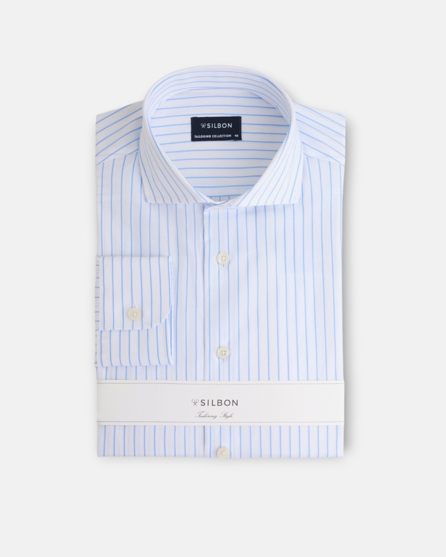 Imagem 0 de Camisa Formal Às Riscas Médias