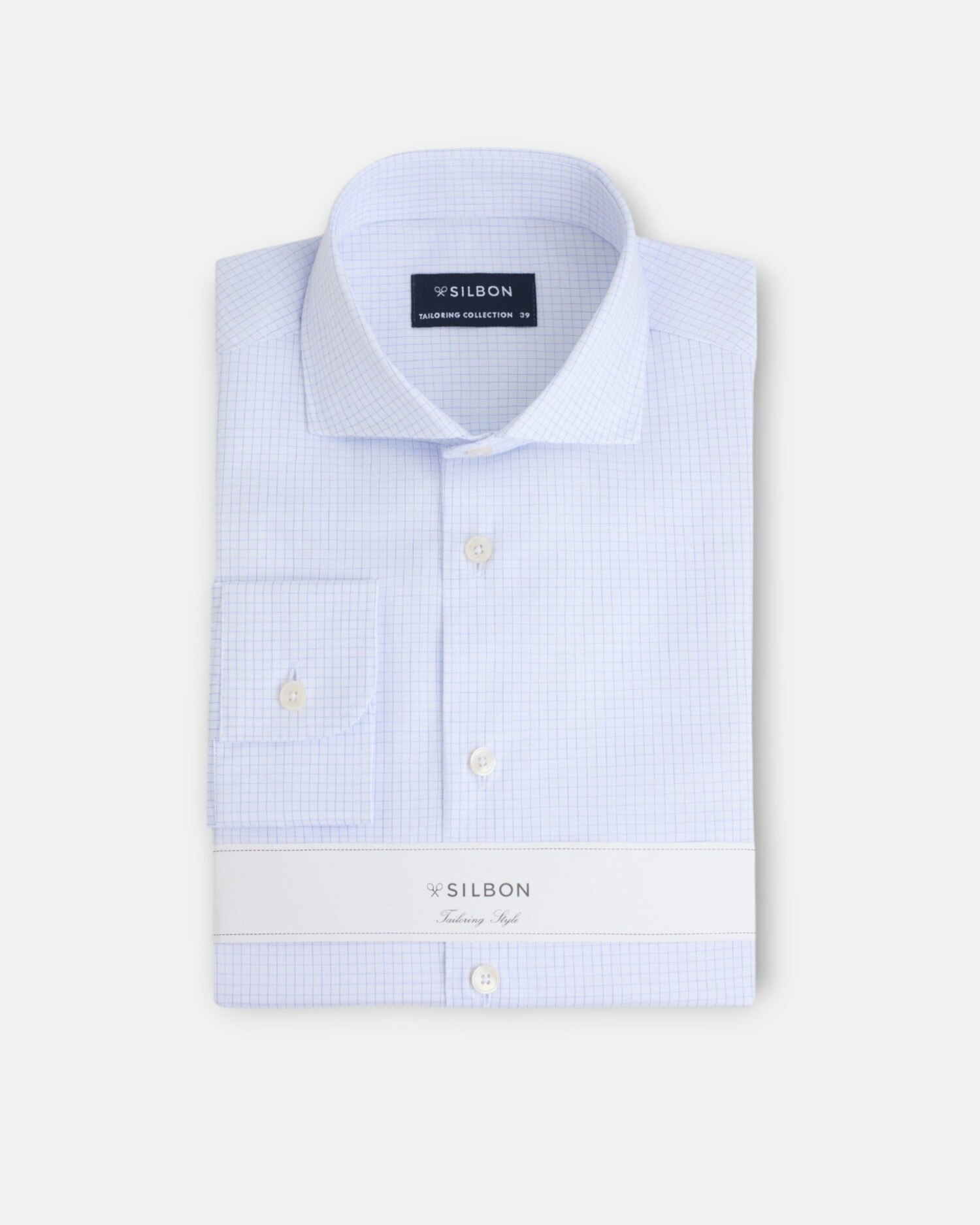 Imagem 0 de Camisa Formal Slim Aos Quadrados Pequenos