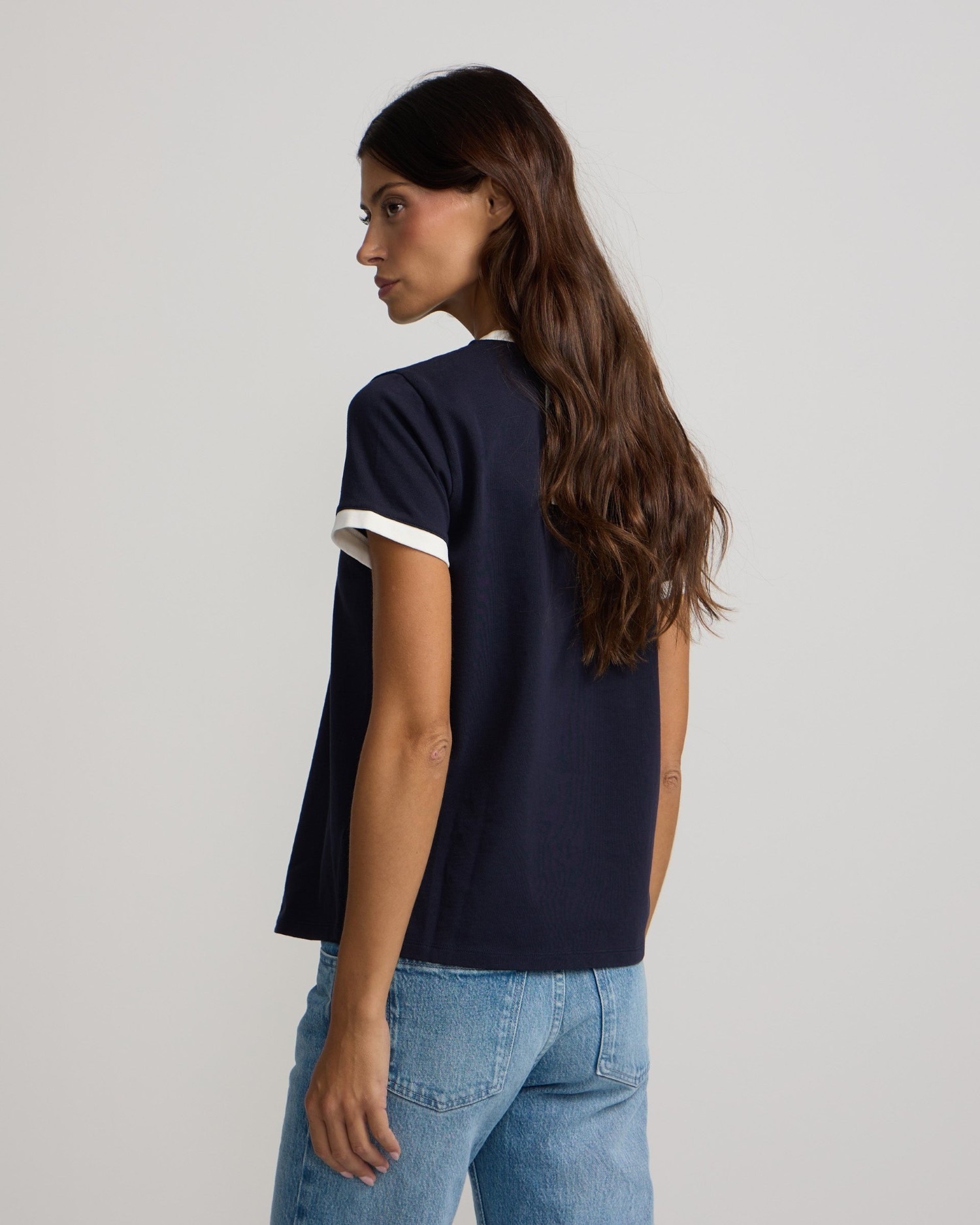 T-shirt Silbon Raquete Contraste Azul Azul-2