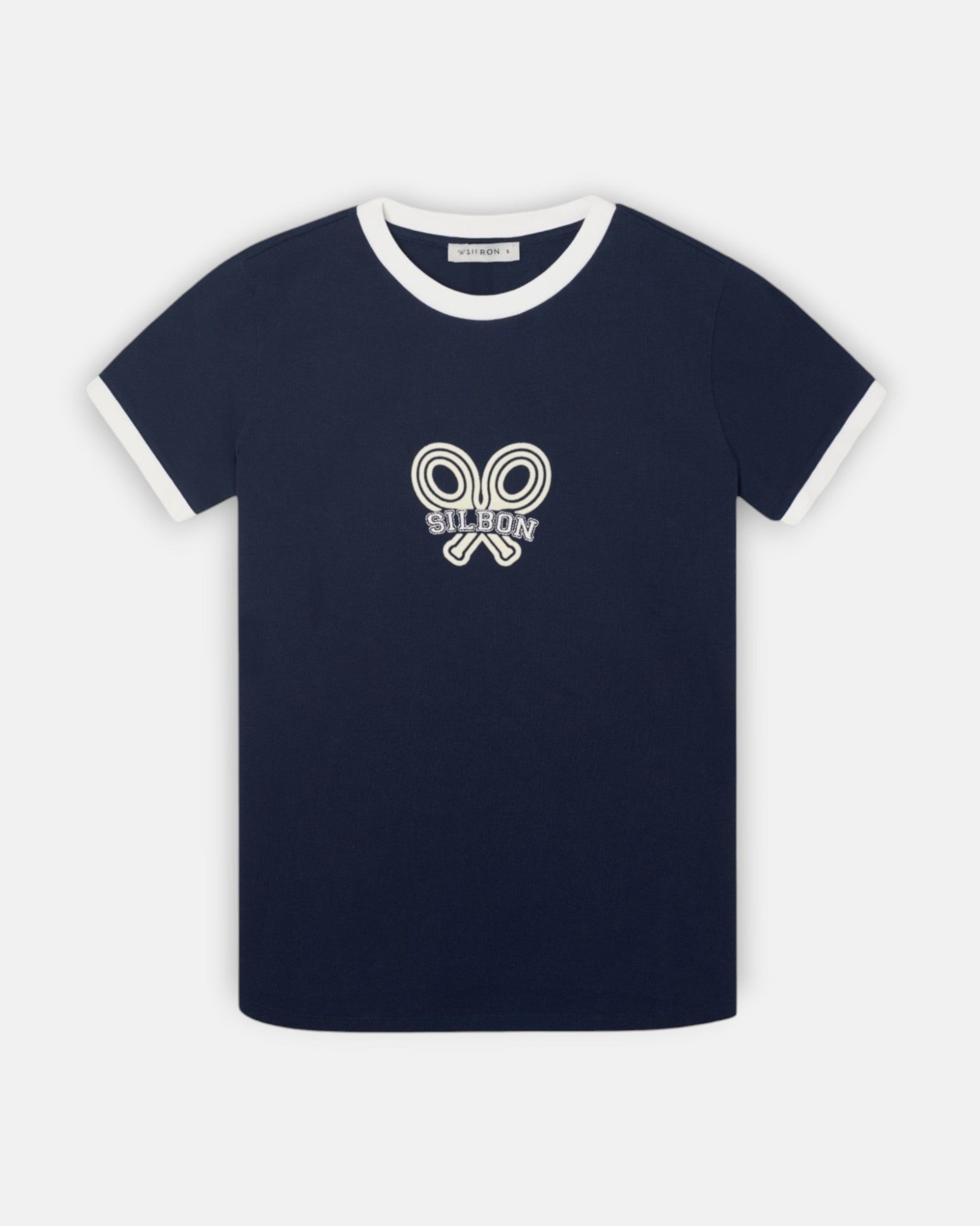 T-shirt Silbon Raquete Contraste Azul Azul-4