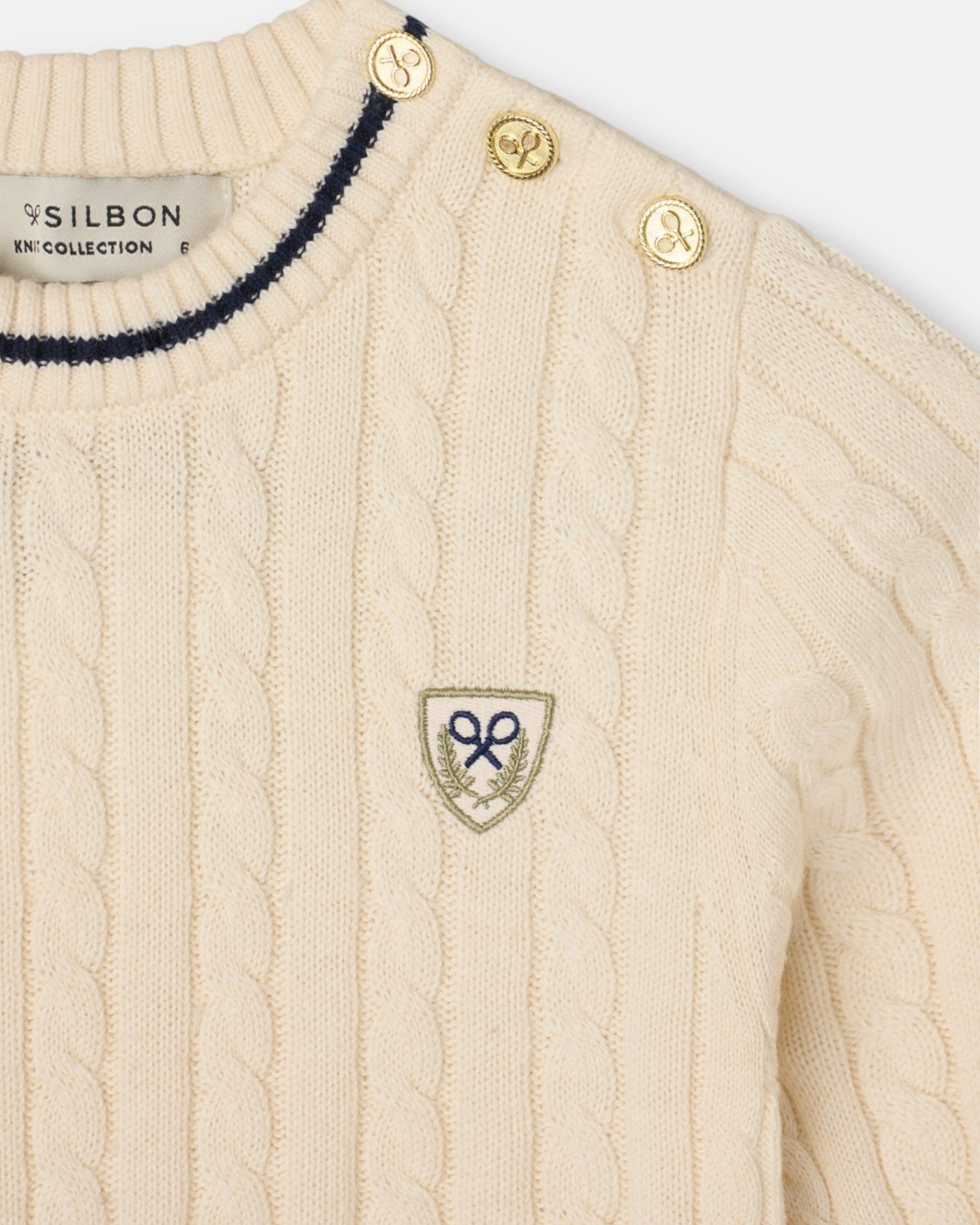 Camisola Infantil College com Escudo Cru-2