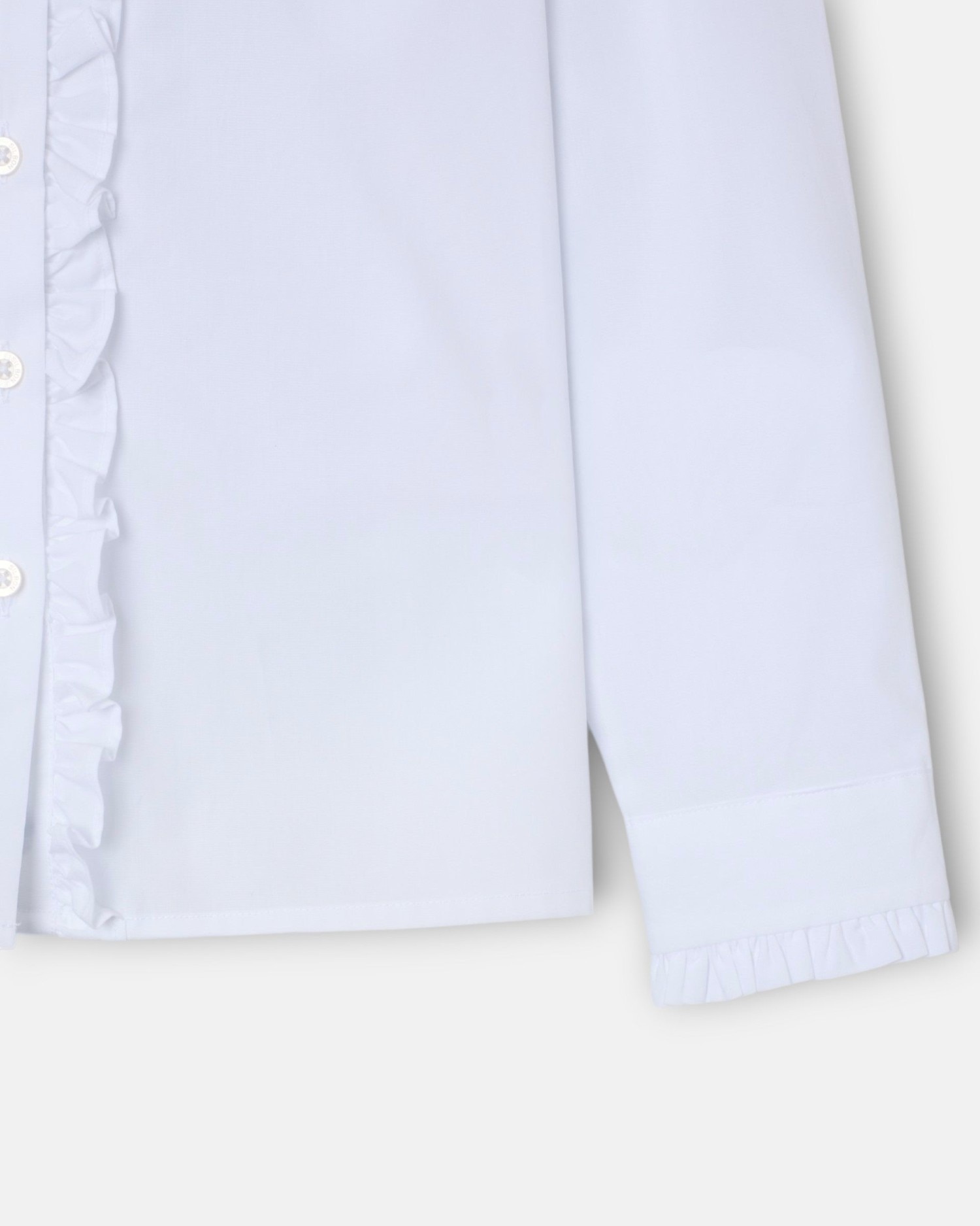 Camisa Infantil com Franzidos Branco-3