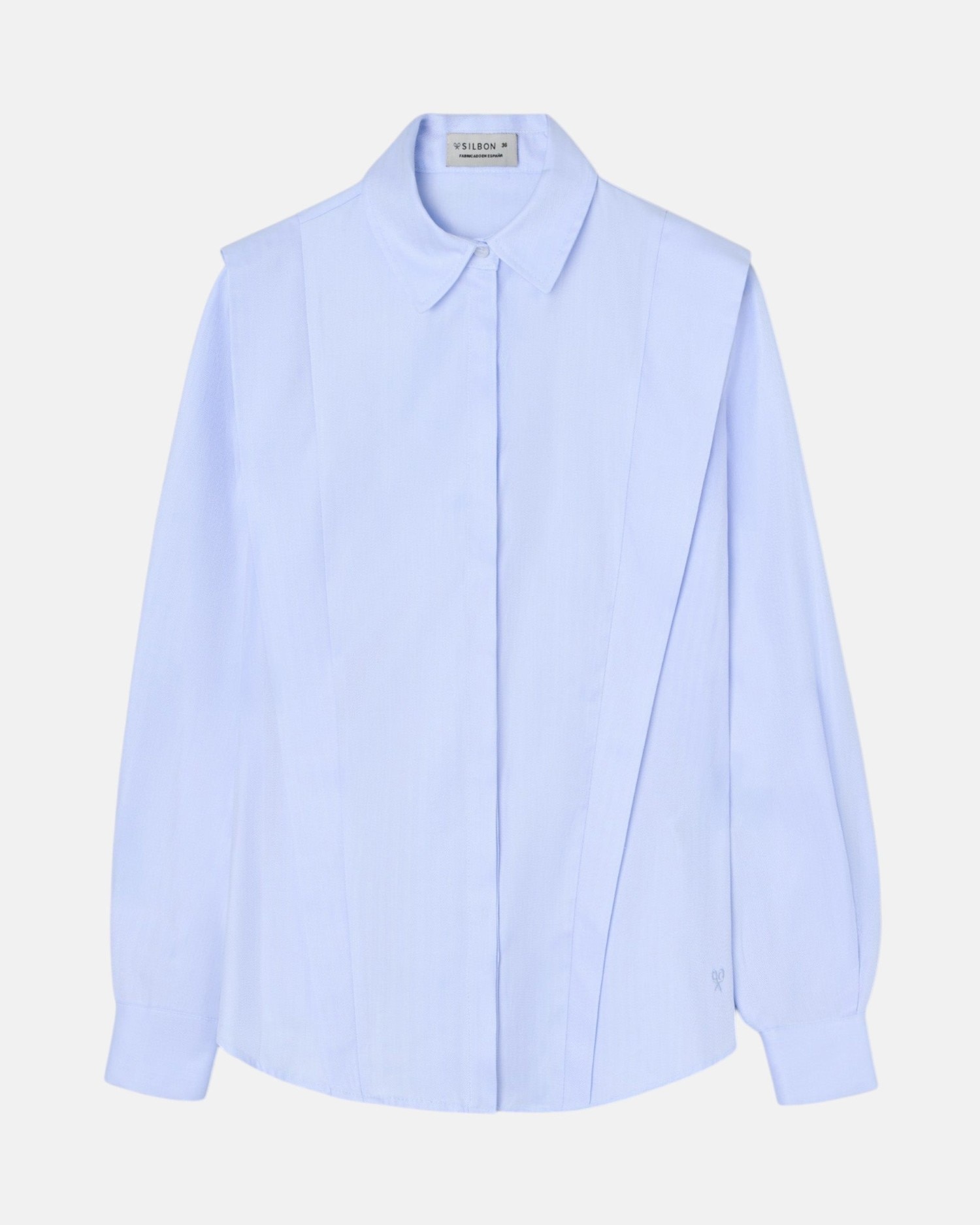 Camisa Estruturada Espiga Azul-4