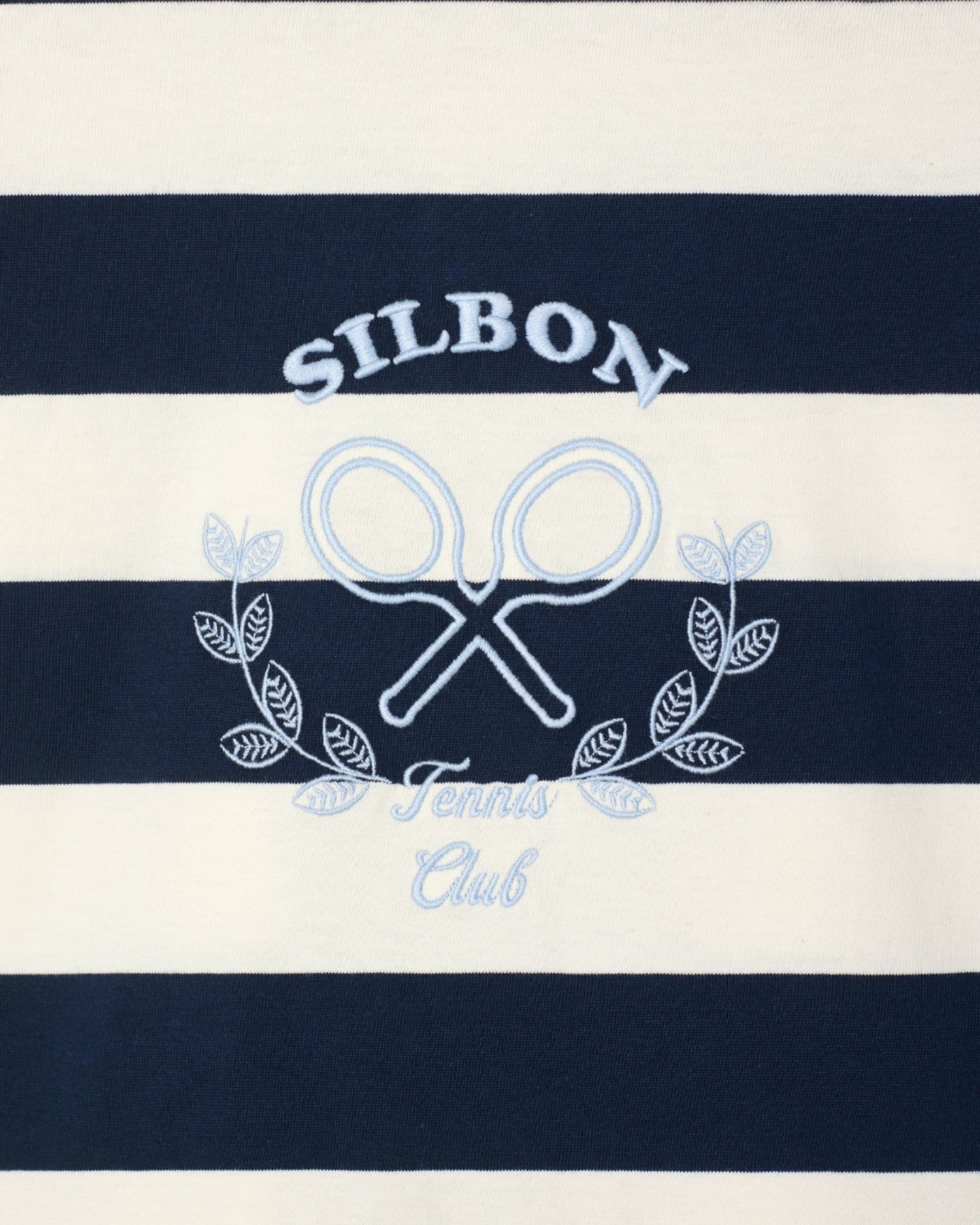 Polo Infantil de Manga Comprida Às Riscas Azul-marinho-4