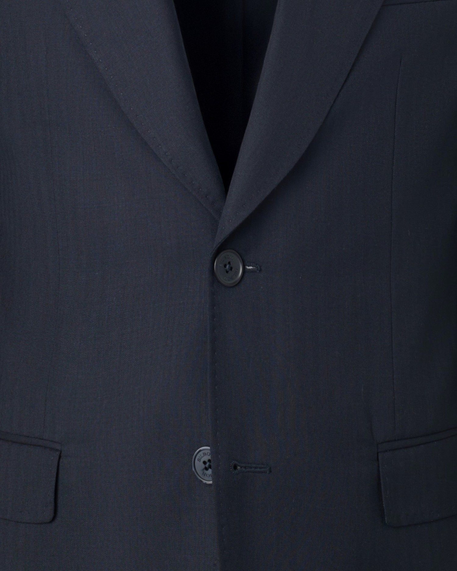 Blazer de Fato Herringbone Azul-marinho-2