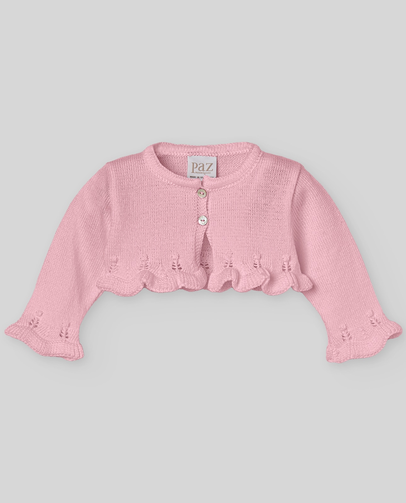 Imagem 0 de Casaco de Malha para Bebé com Folhos Coleção Alegra