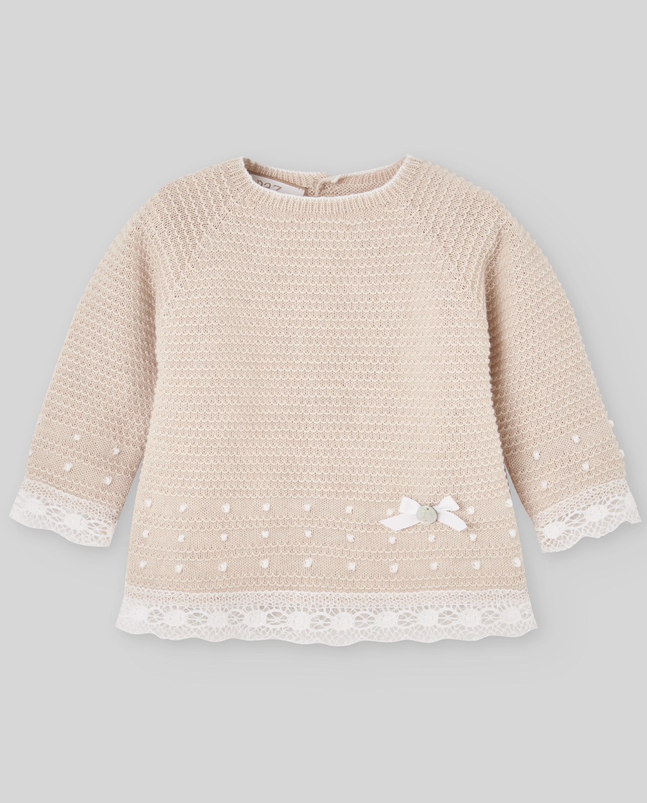 Camisola para Bebé com Renda Coleção Nectar Natural-1
