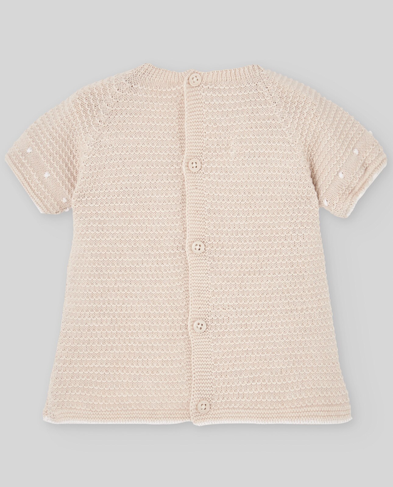 Camisola para Bebé com Renda Coleção Nectar PAZ Rodríguez Natural-2