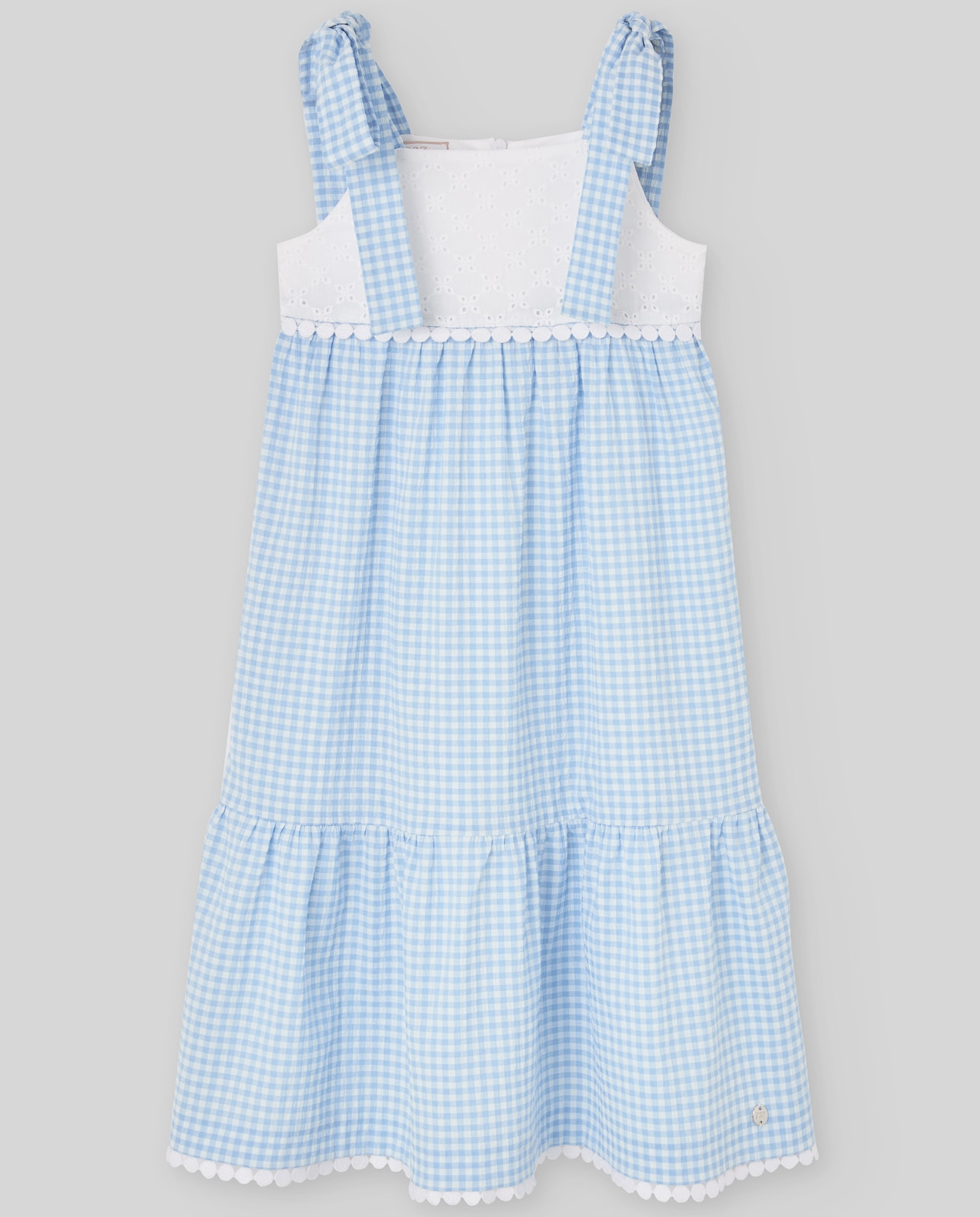 Imagem 0 de Vestido Infantil com Laçadas nas Alças e Bordado Coleção Ánade