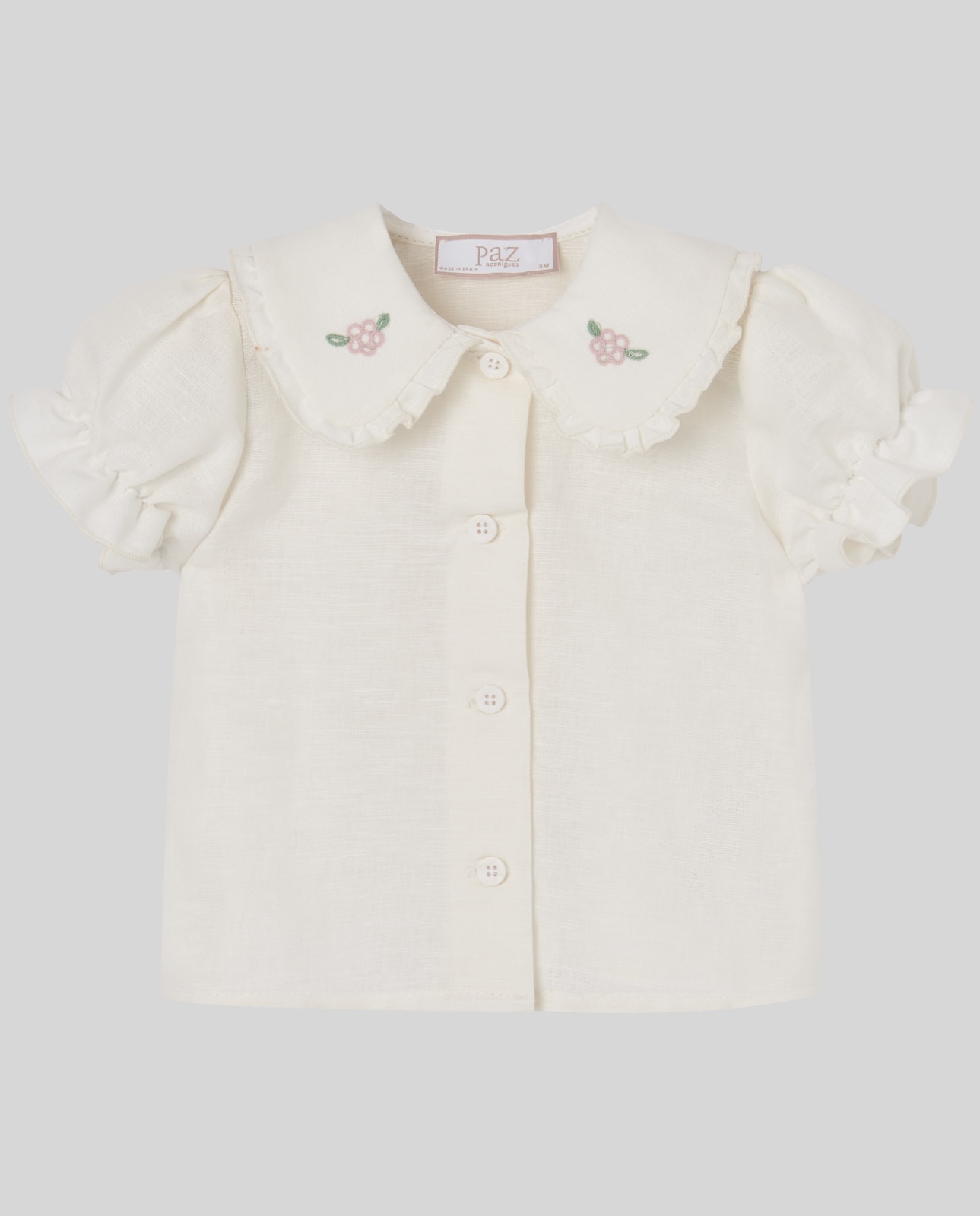 Imagem 0 de Blusa Infantil com Gola Bordada Coleção Frescura