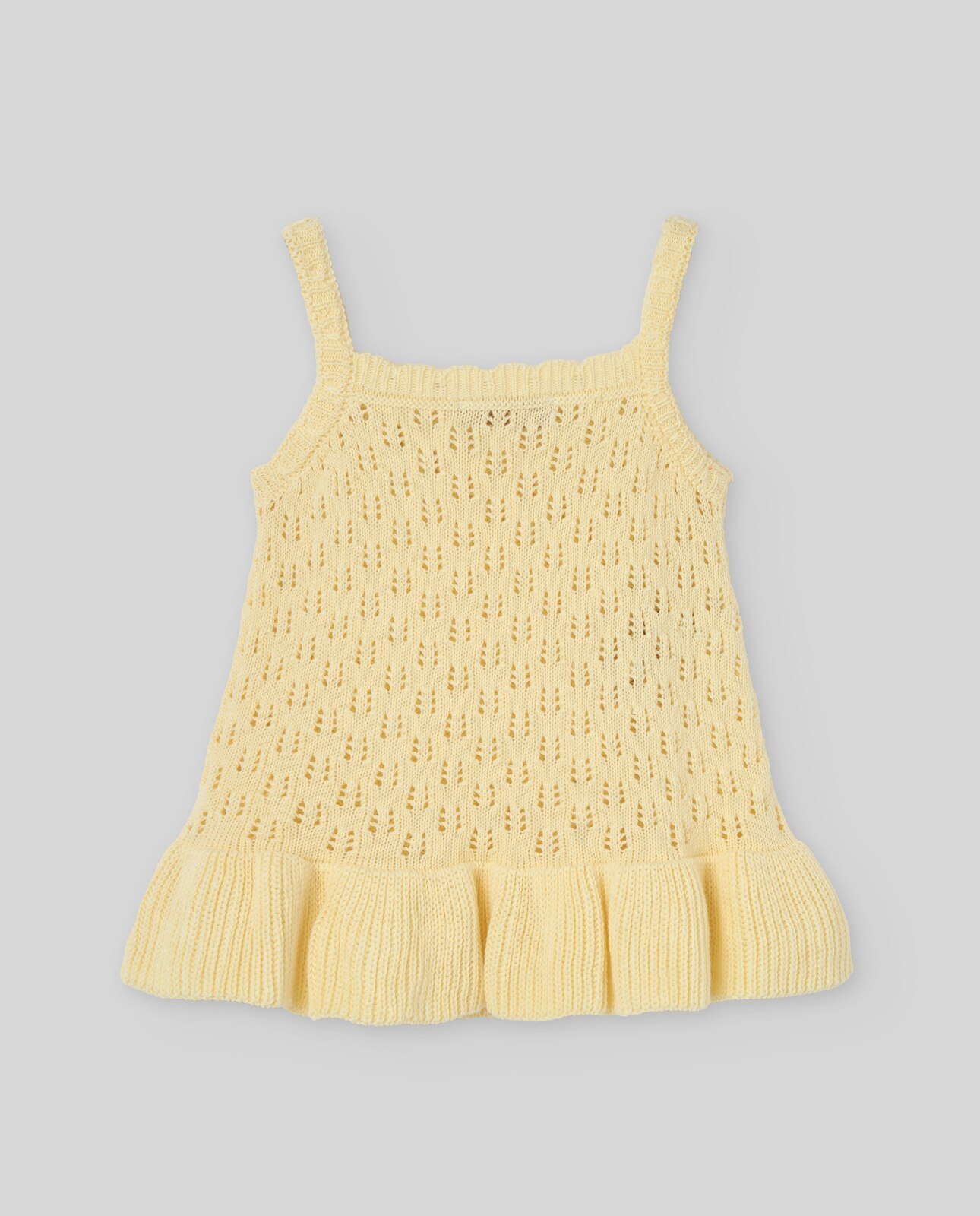 Top Infantil de Malha com Perfurados Coleção Banho Amarelo-2
