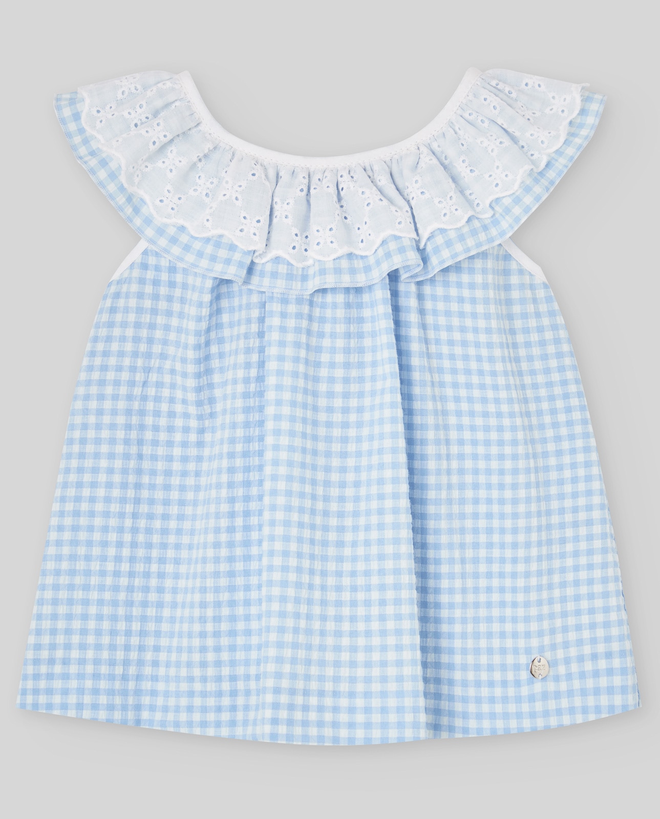 Imagem 0 de Blusa com Quadrados Vichy e Folho Coleção Ánade