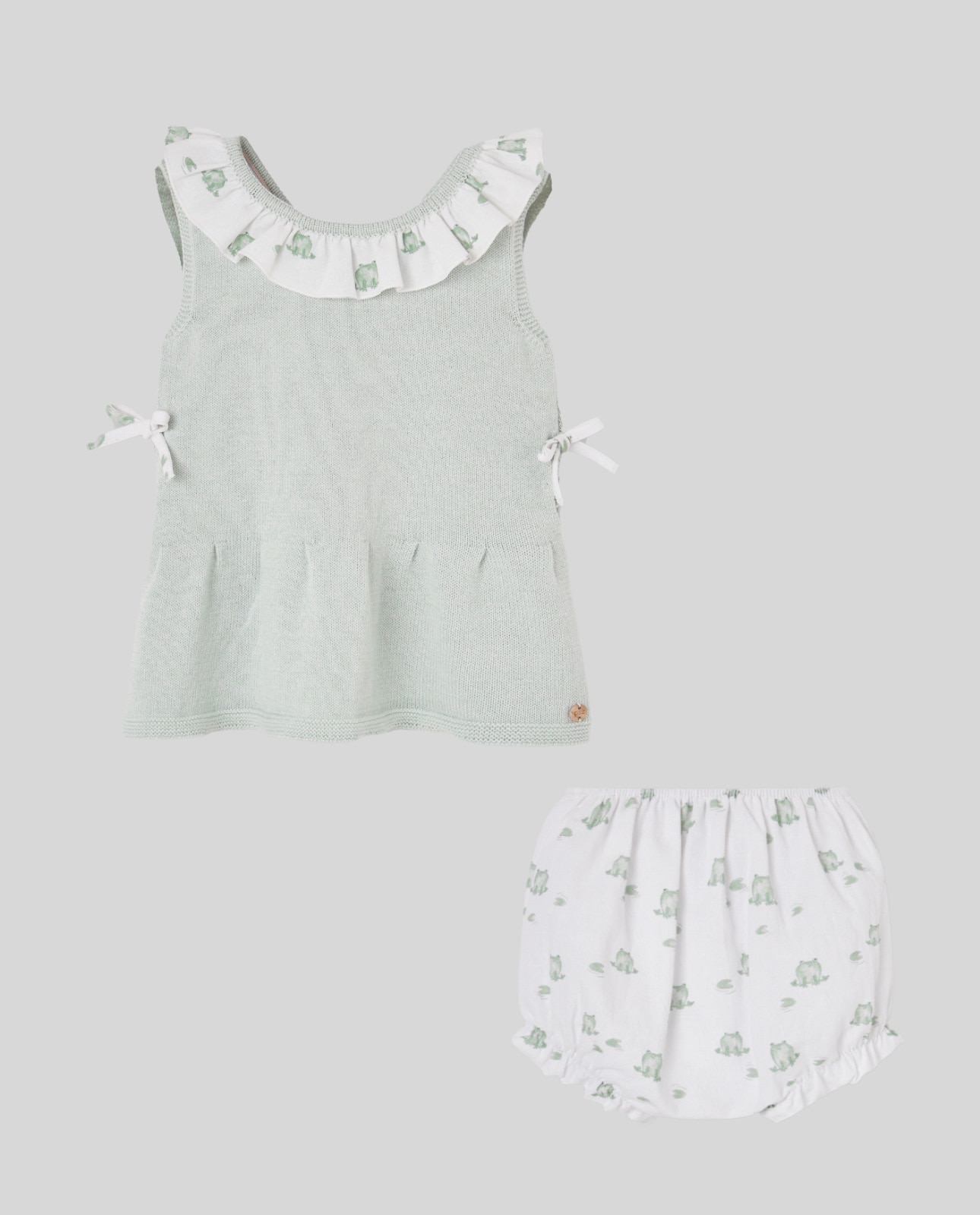 Imagem 0 de Conjunto de Vestido Curto com Cueca para Bebé Coleção Noray