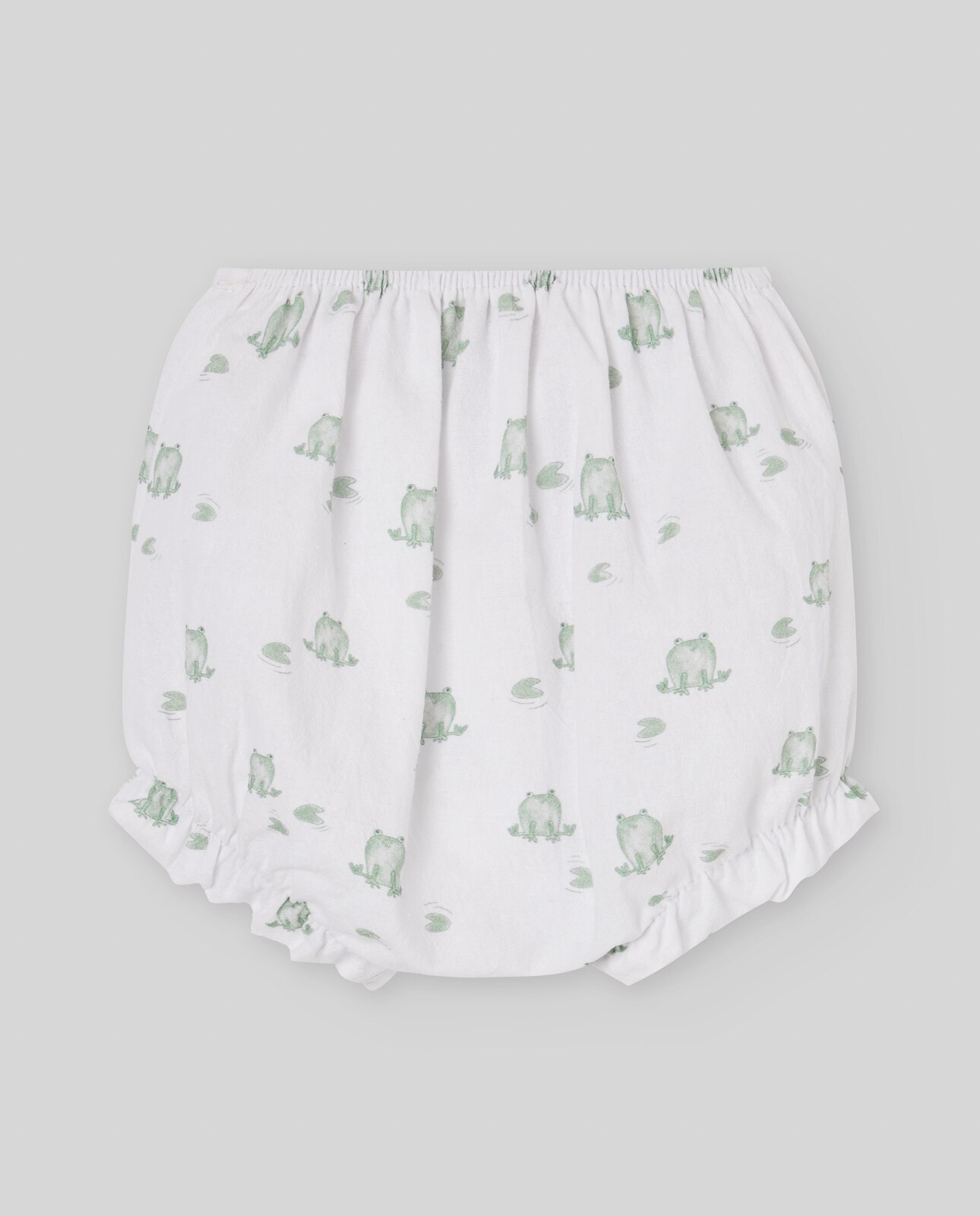 Conjunto de Vestido Curto com Cueca para Bebé Coleção Noray Verde Água-4