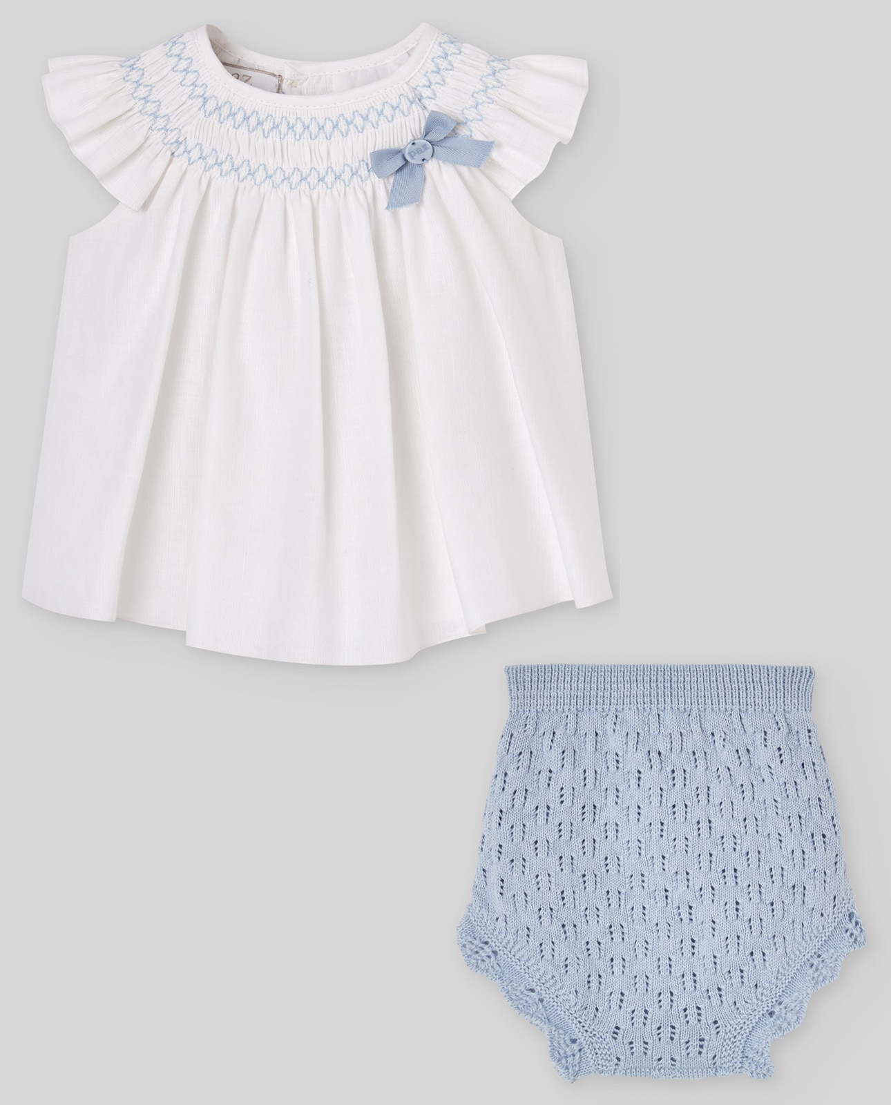 Imagem 0 de Conjunto de Vestido Curto com Cueca para Bebé Coleção Espuma