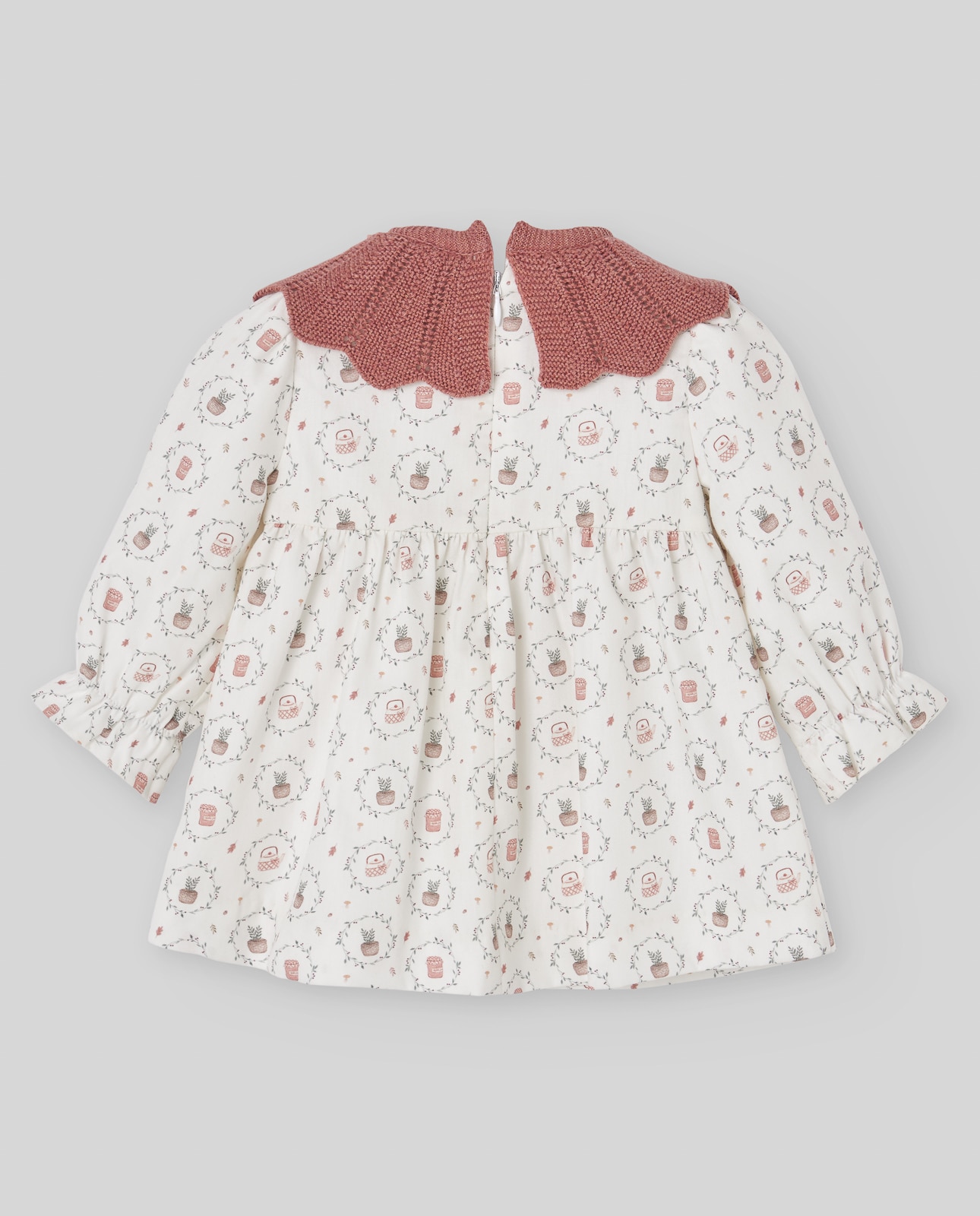 Vestido para Bebé Coleção Lumbre PAZ Rodríguez Telha-2
