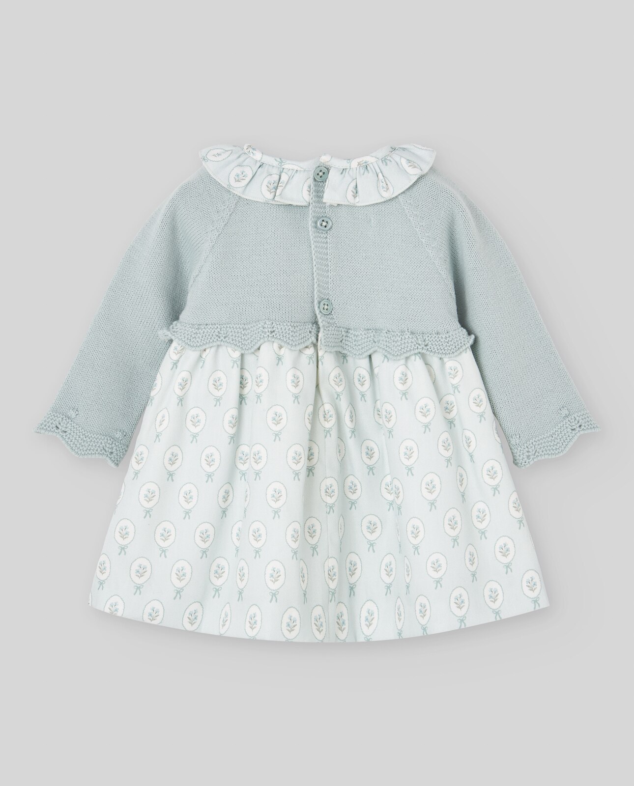 Vestido para Bebé Coleção Leira Verde-claro-2