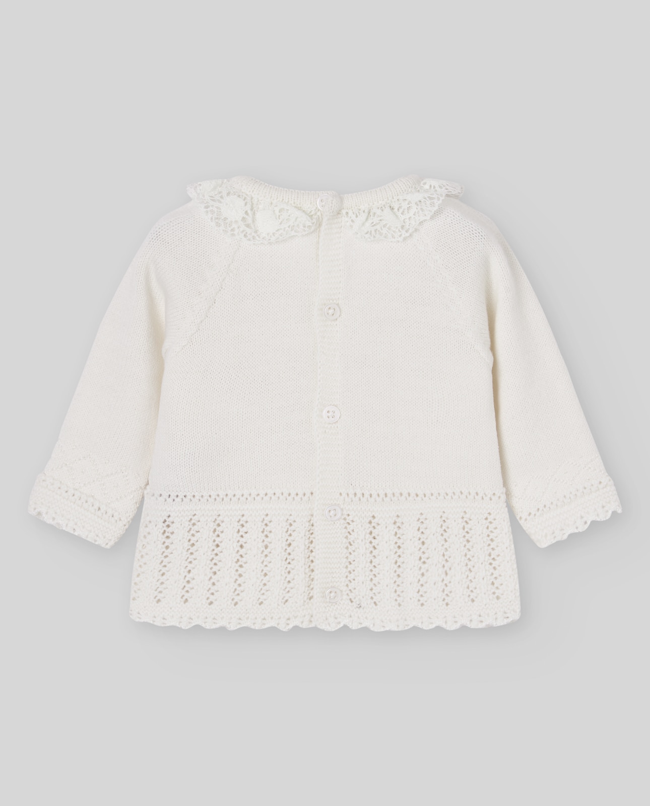 Camisola Tipo Jubão para Bebé Coleção Paz PAZ Rodríguez Cru-2