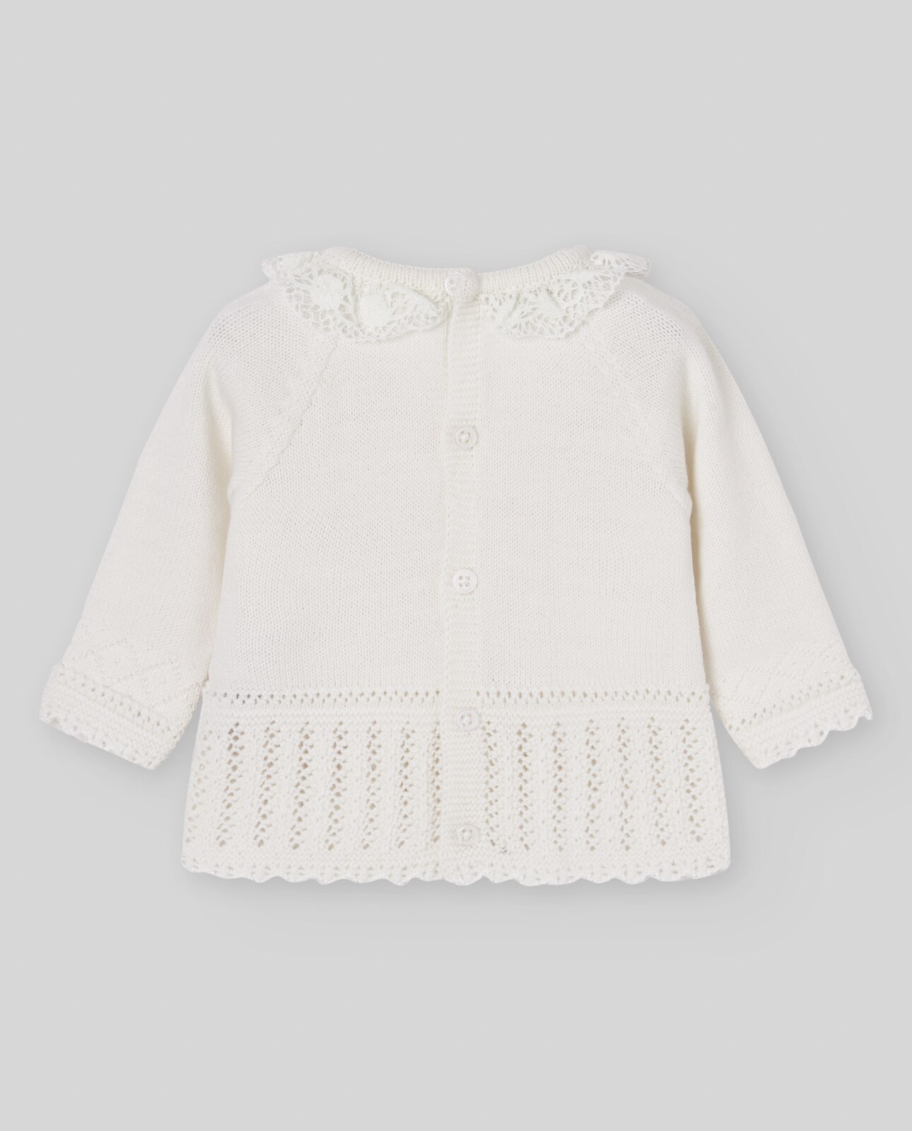 Camisola Tipo Jubão para Bebé Coleção Paz Cru-2