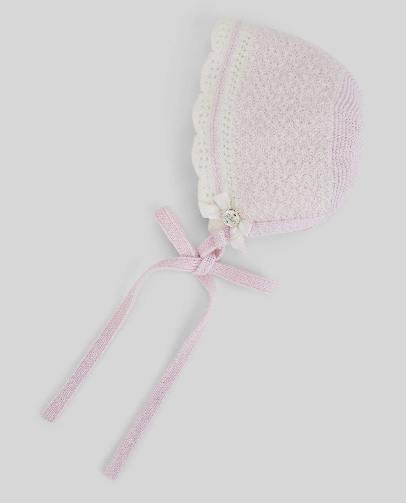 Chapéu ou Capota de Bebé Coleção Nai PAZ Rodríguez Rosa-2