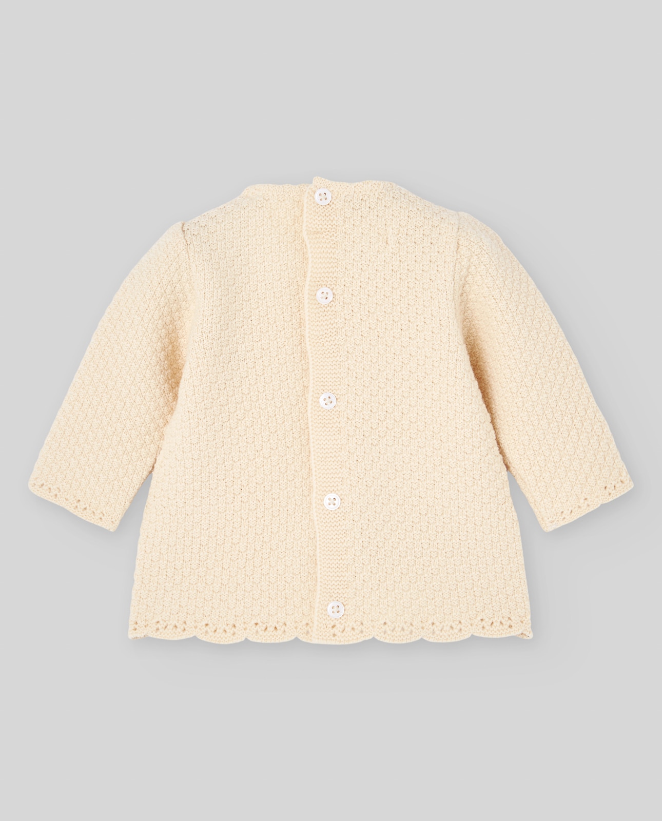 Camisola Tipo Jubão para Bebé Coleção Mel PAZ Rodríguez Creme-2