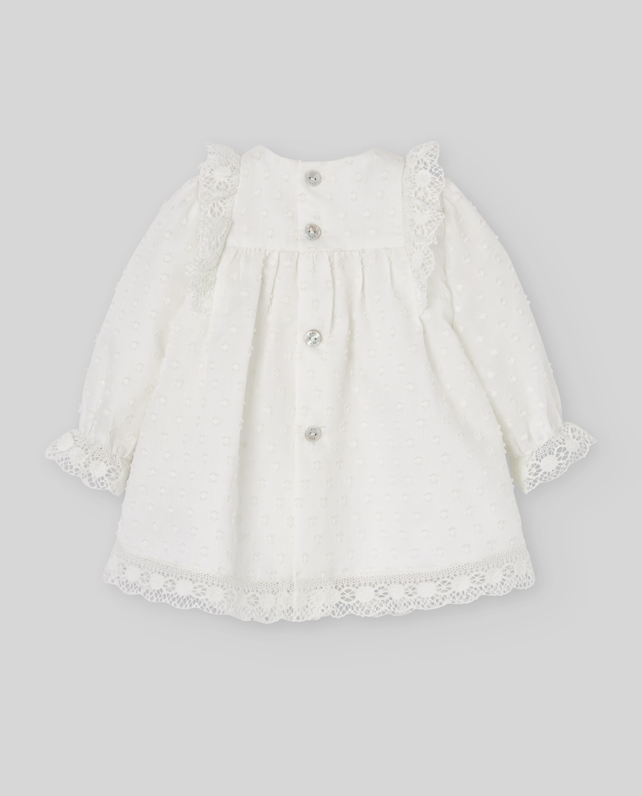Vestido Infantil Coleção Paz Cru-2
