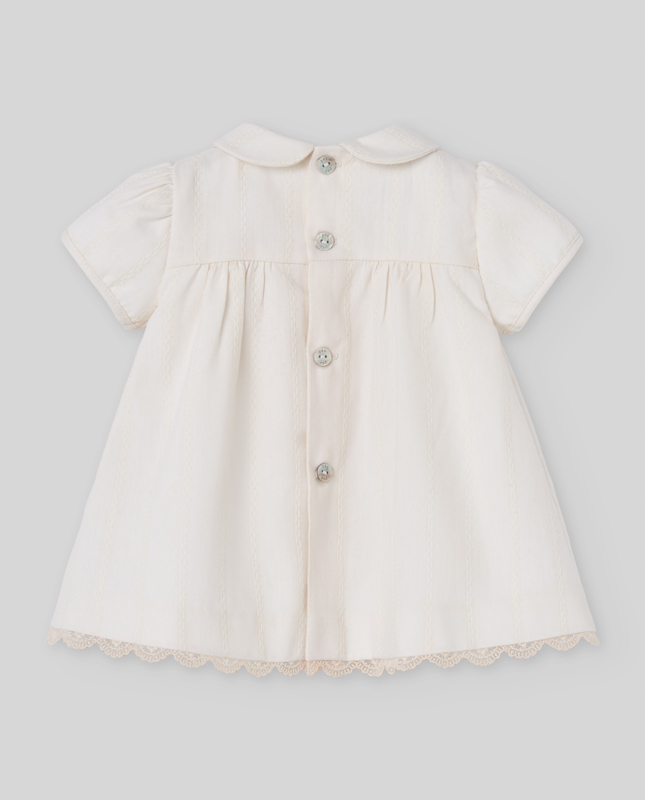 Vestido para Bebé Coleção Lúa PAZ Rodríguez Cru-2