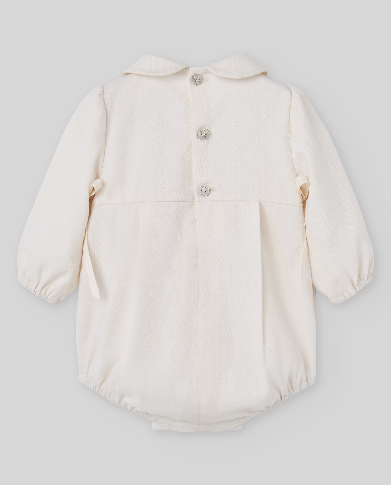 Babygrow para Bebé Coleção Lúa PAZ Rodríguez Cru-2