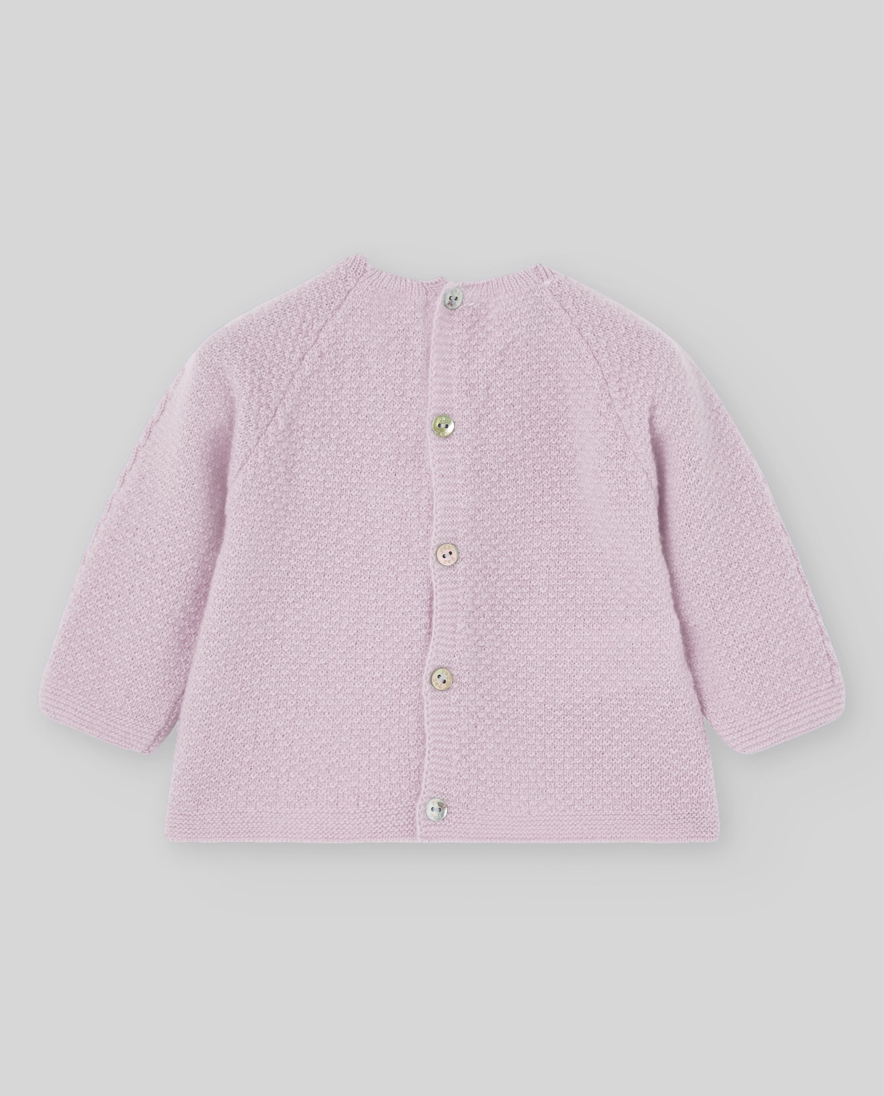 Camisola Tipo Jubão para Bebé Coleção Essentia PAZ Rodríguez Rosa-claro-2