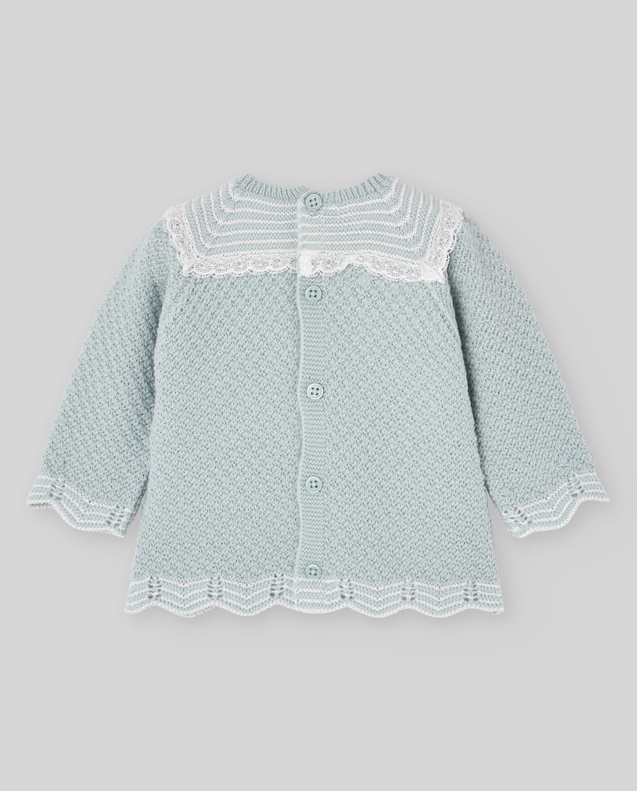 Camisola Tipo Jubão para Bebé Coleção Leira PAZ Rodríguez Verde-claro-2