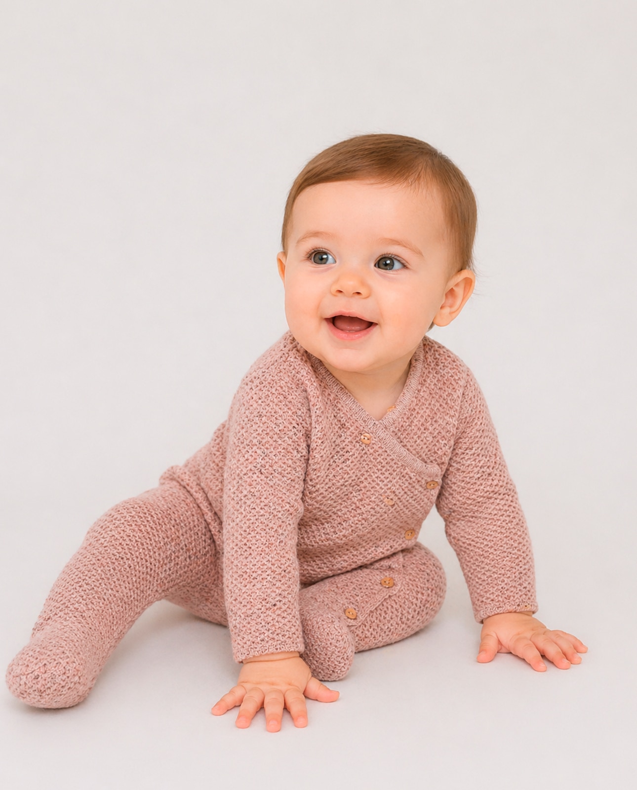 Babygrow de Bebé Coleção Moneca Rosa-pastel-3