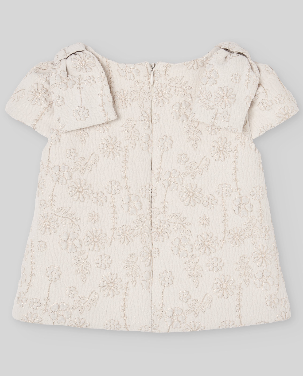 Blusa Infantil com Jacquard Floral Coleção Cerimónia PAZ Rodríguez Cru-2